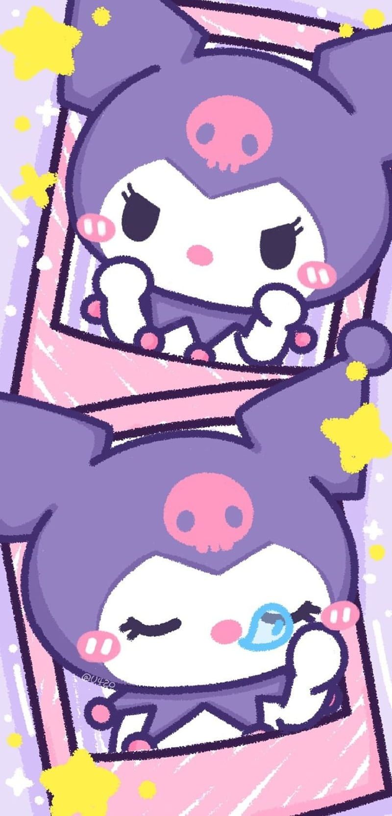 800x1665 Kuromi, sanrio, HD phone wallpaper