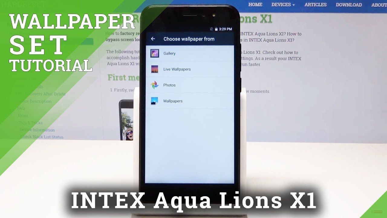 1280x720 How to Change Wallpaper in INTEX Aqua Lions X1