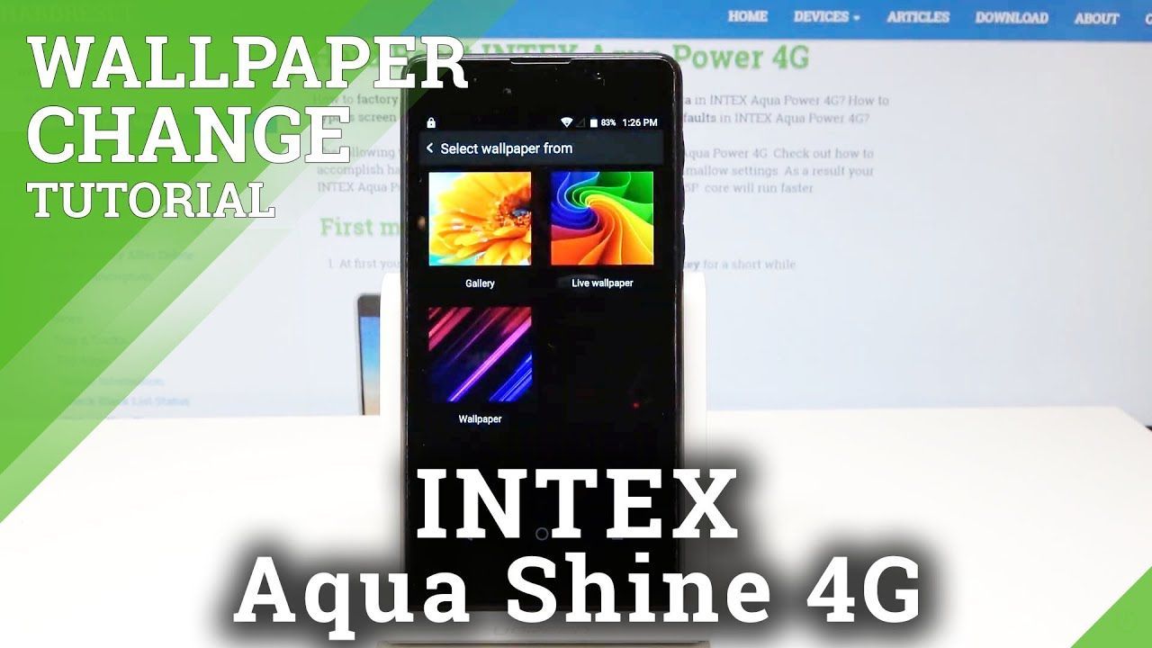 1280x720 How to Change Wallpaper in INTEX Aqua Power 4G Up Desktop