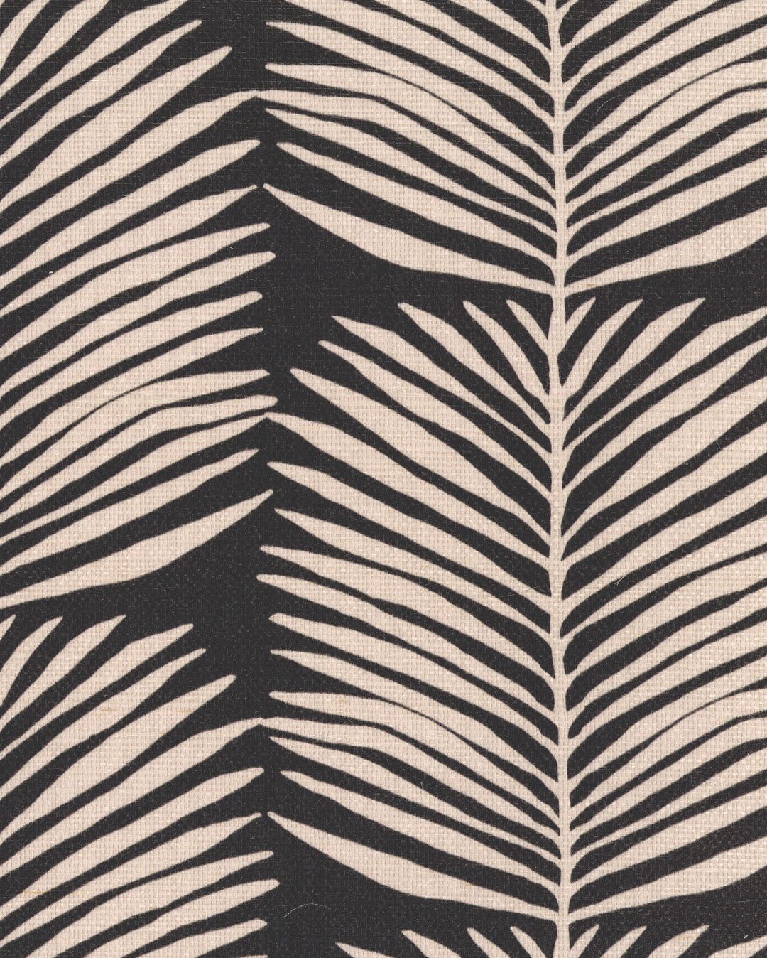 1080x1348 Betty White Palm Leaves Black Blush Grasscloth