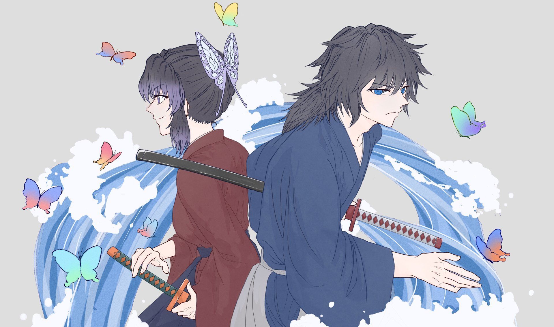 1920x1134 GiyuShino: Shinobu & Giyuu