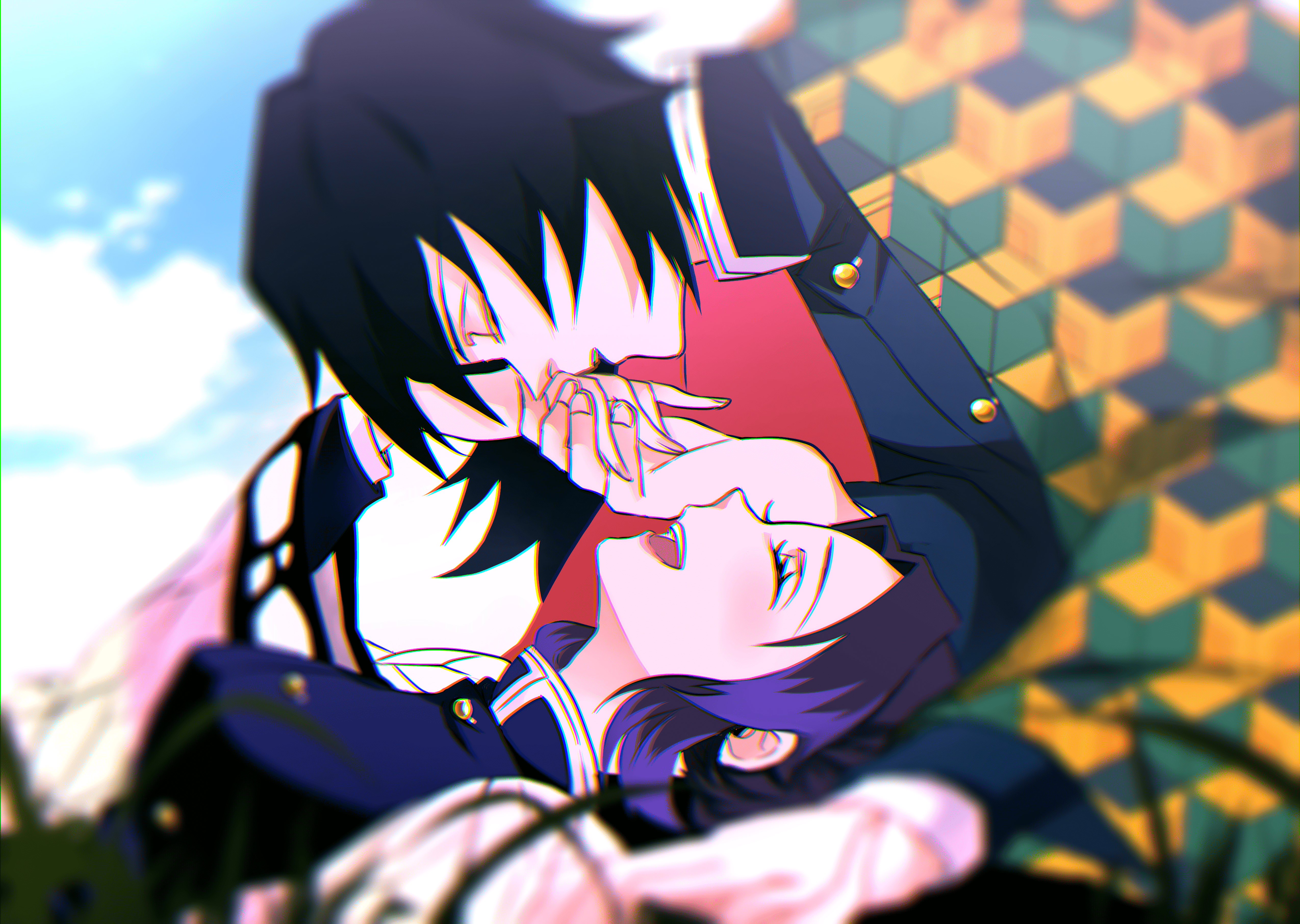5098x3624 Demon Slayer: Kimetsu No Yaiba 4K, Shinobu Kochou, Giyuu Tomioka, GiyuShino (Demon Slayer), HD Wallpaper