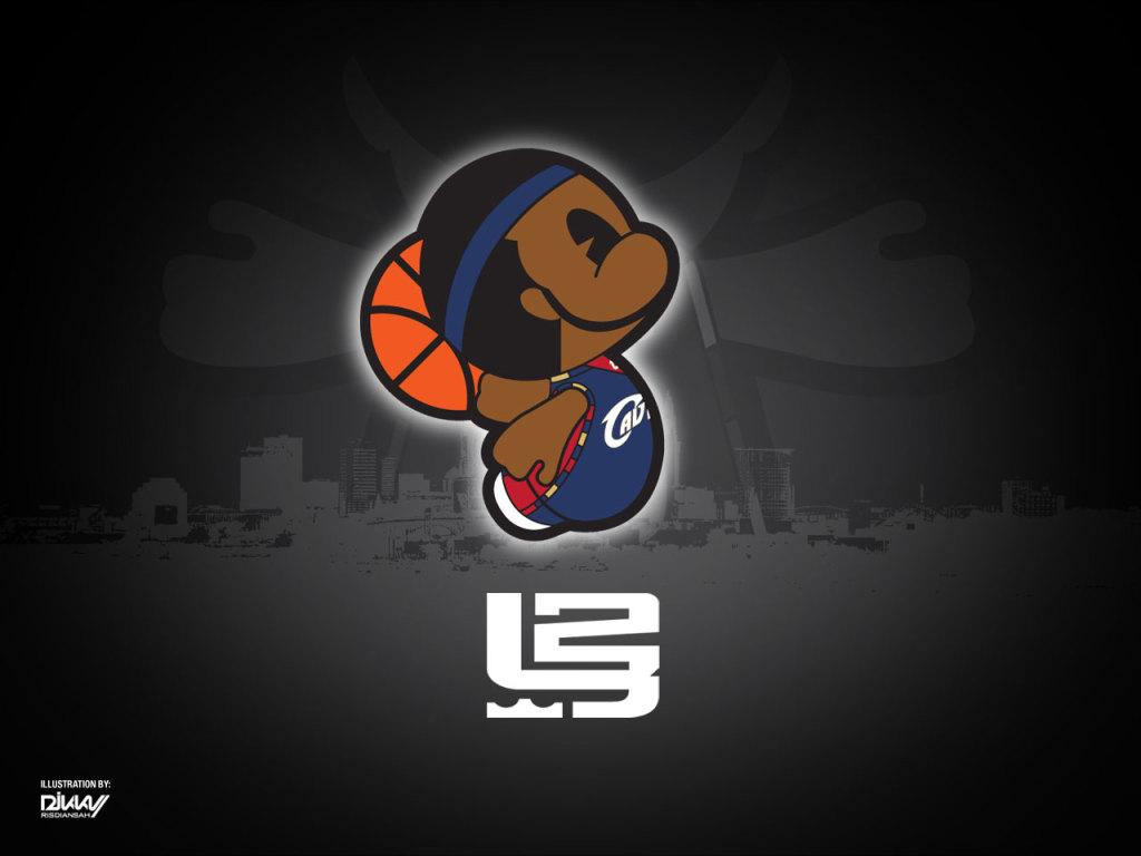1024x768 Lebron James Cartoon Character HD Wallpaper Desktop And IPad