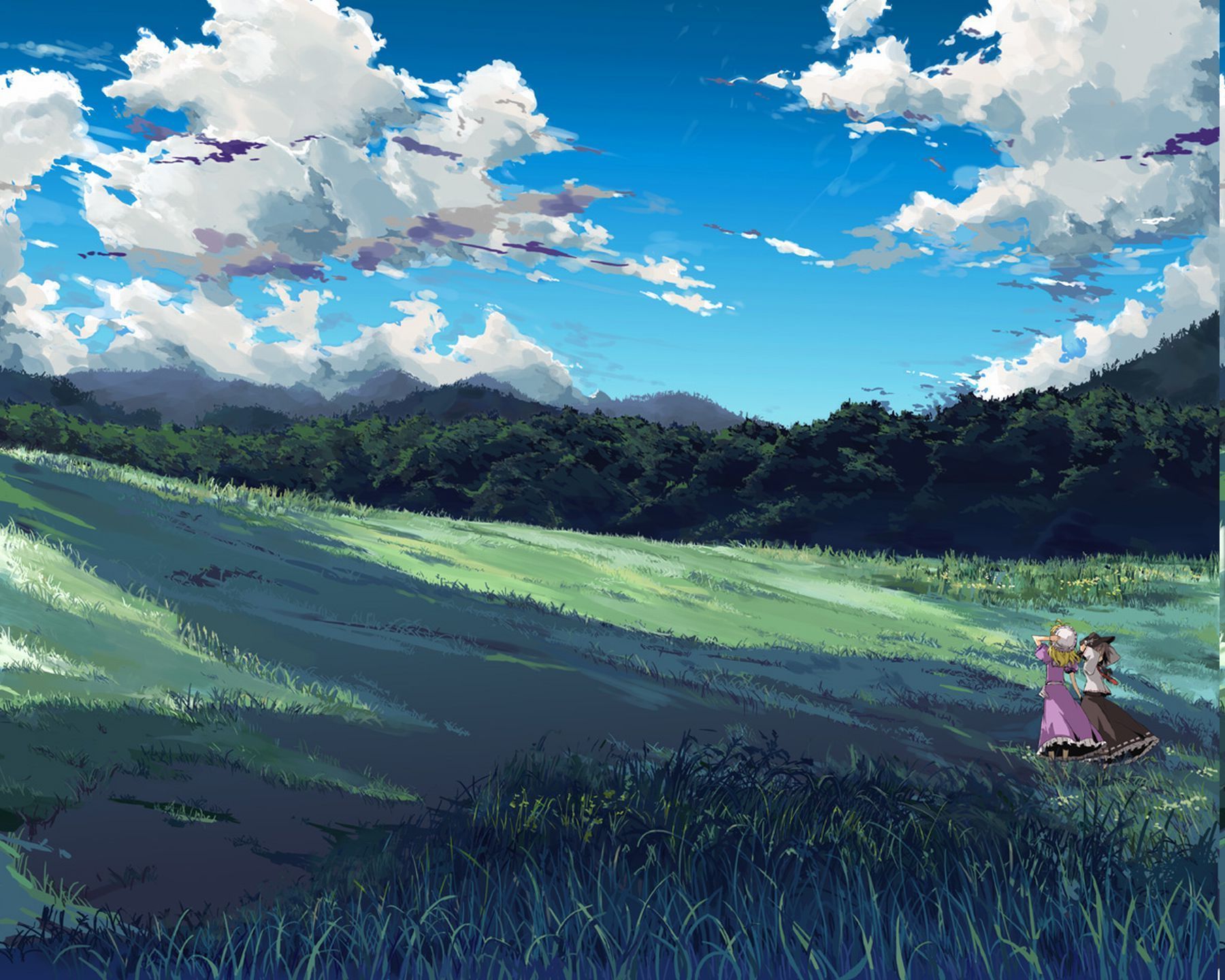 1800x1440 Manga Landscape Wallpaper