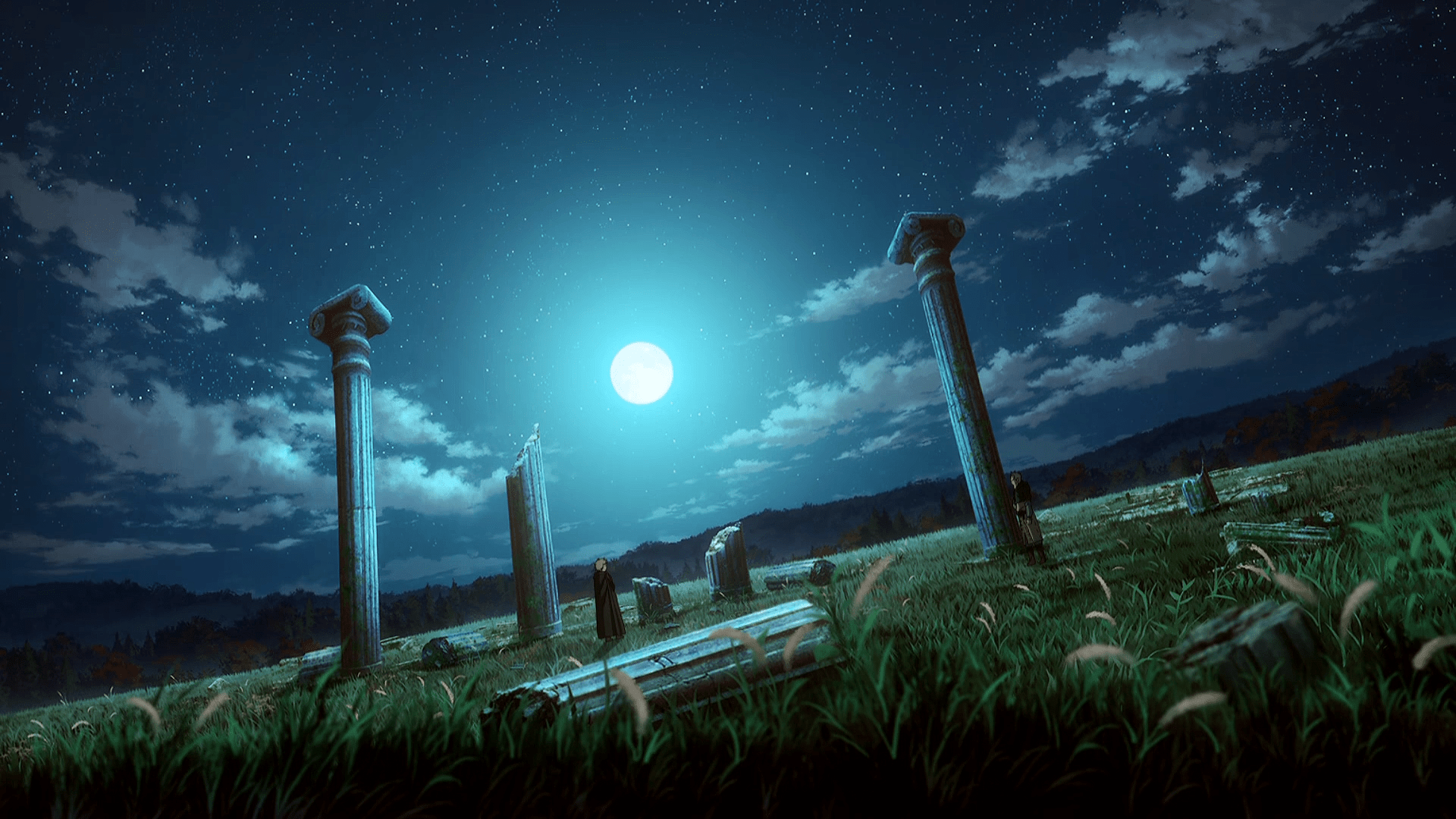 1920x1080 HD Wallpaper: Enchanting Anime Landscape from Vinland Sagax1080