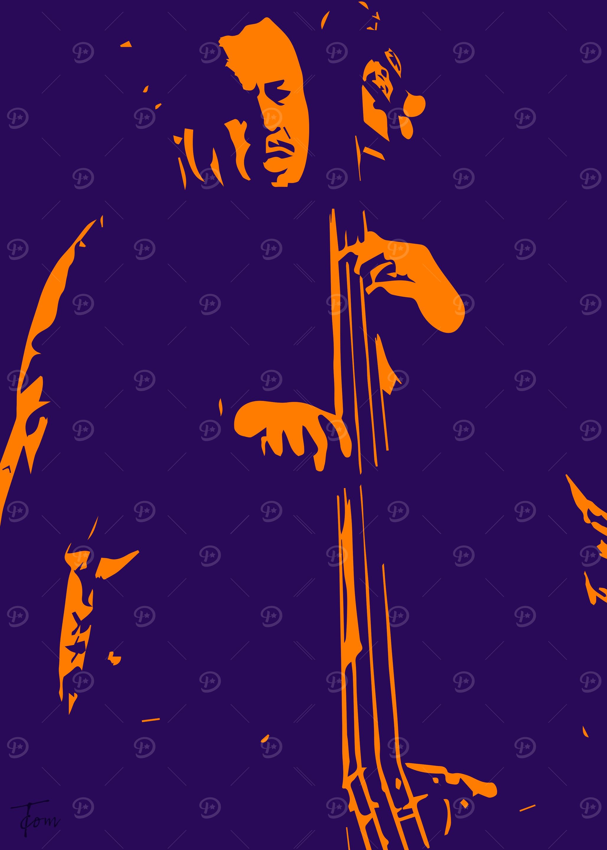 2057x2880 'Charles Mingus' Poster, picture, metal print, paint