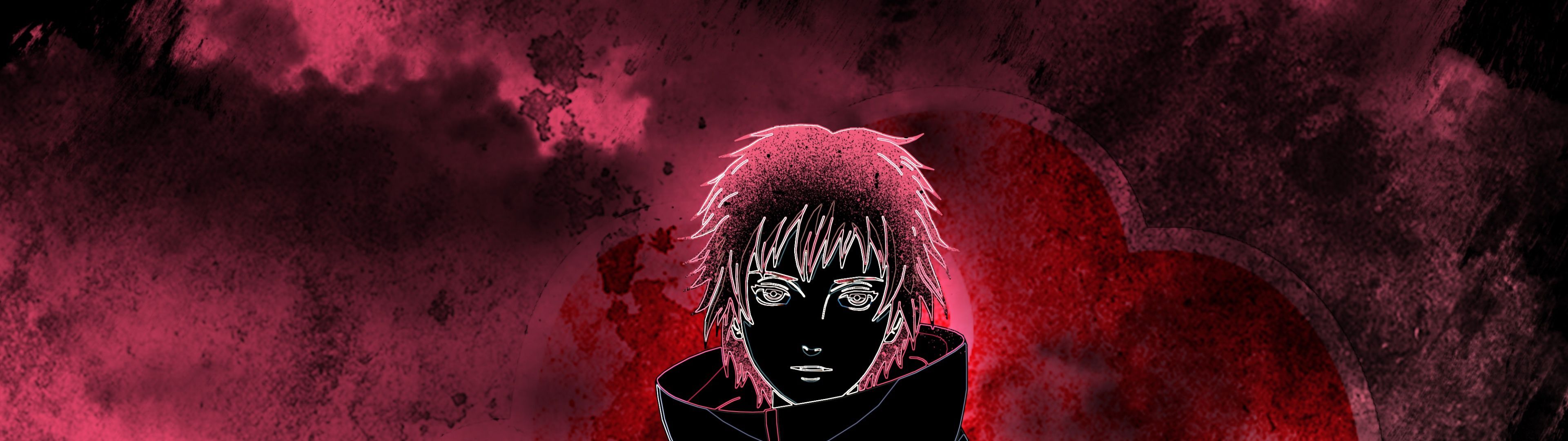 3840x1080 Sasori Wallpaper 4K, Naruto, Akatsuki, Digital Art