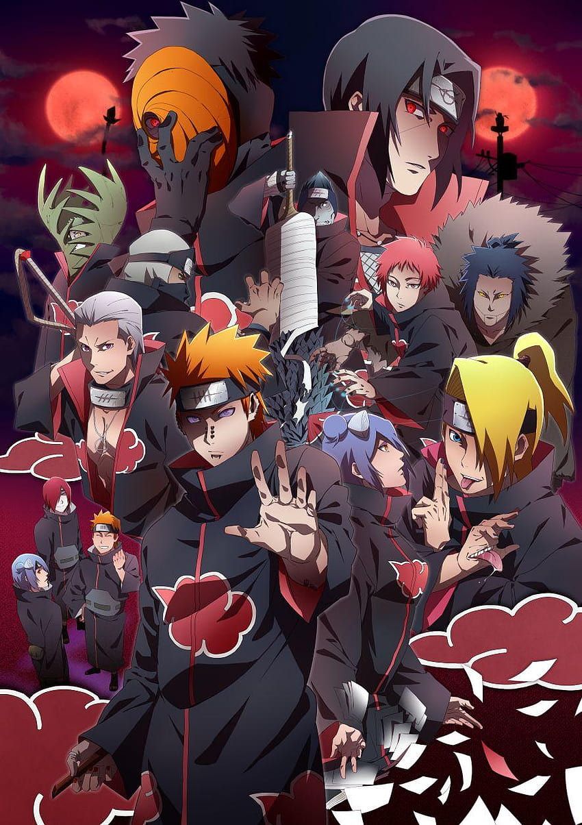 850x1204 Akatsuki Naruto Phone, akatsuki for phone HD phone wallpaper