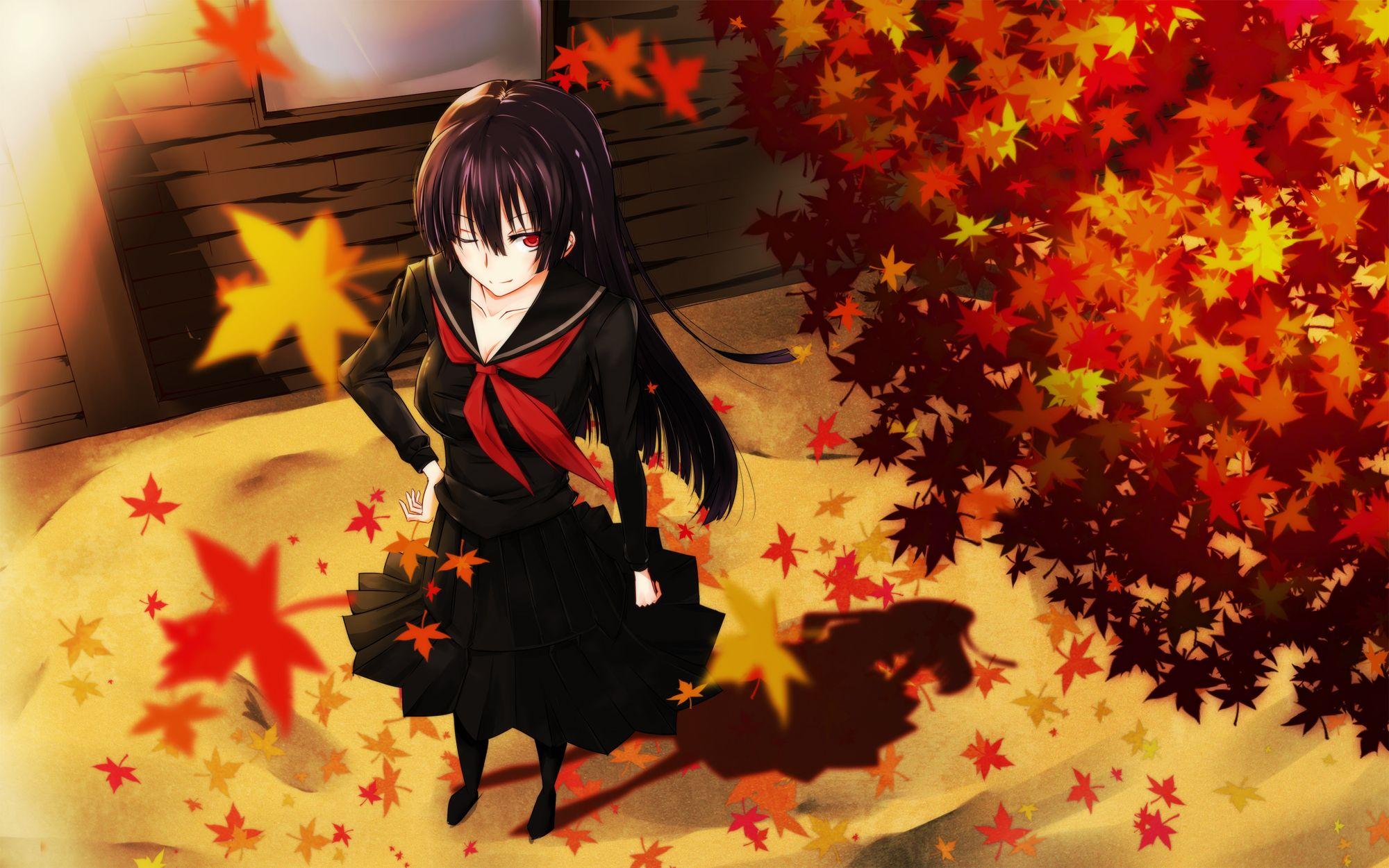 2048x1152 Fall Season Anime Artwork 2048x1152 Resolution HD 4k Wallpapers  Images Backgrounds Photos and Pictures
