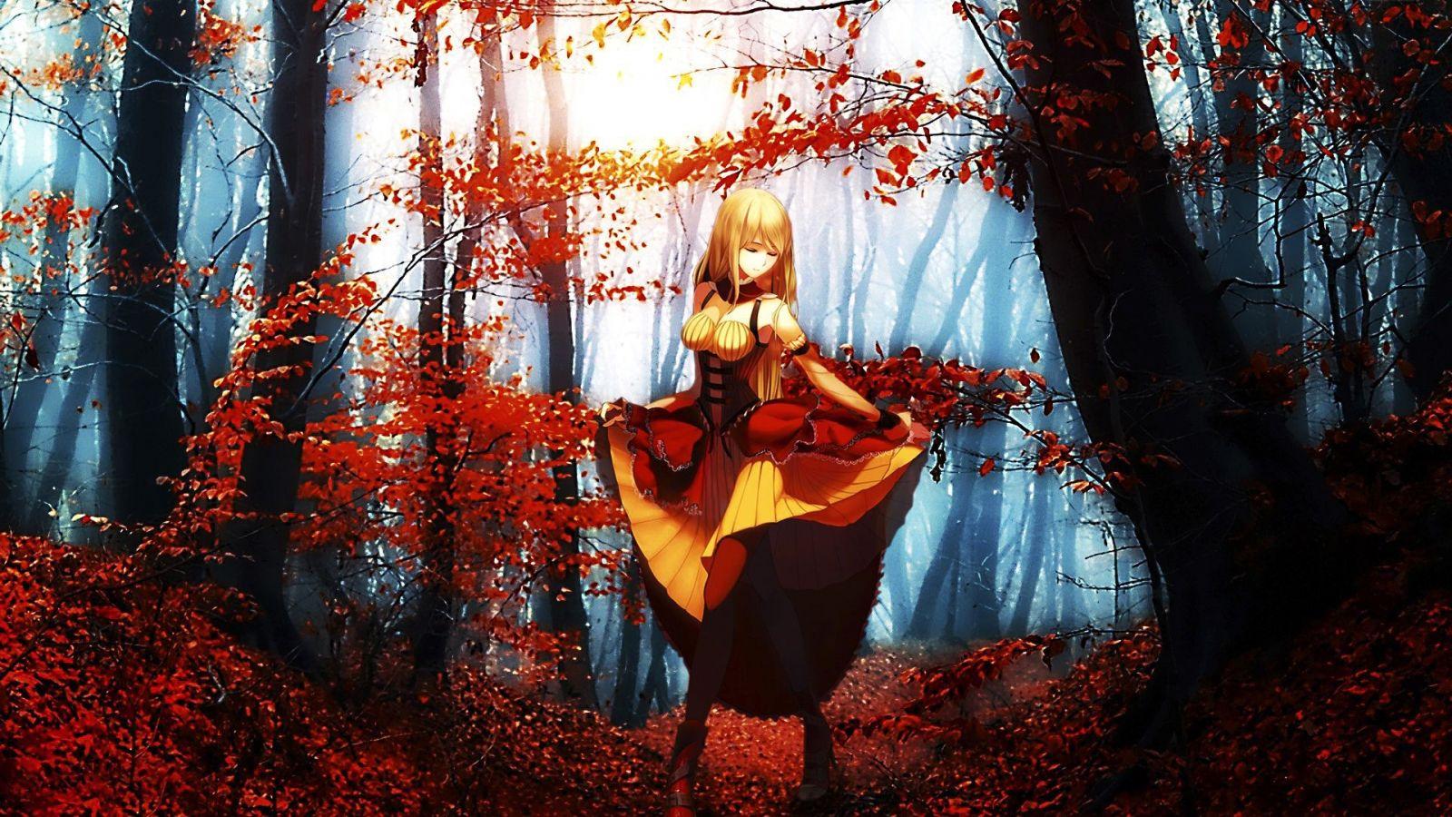Autumn Anime Aesthetic Wallpapers - Wallpaper Cave