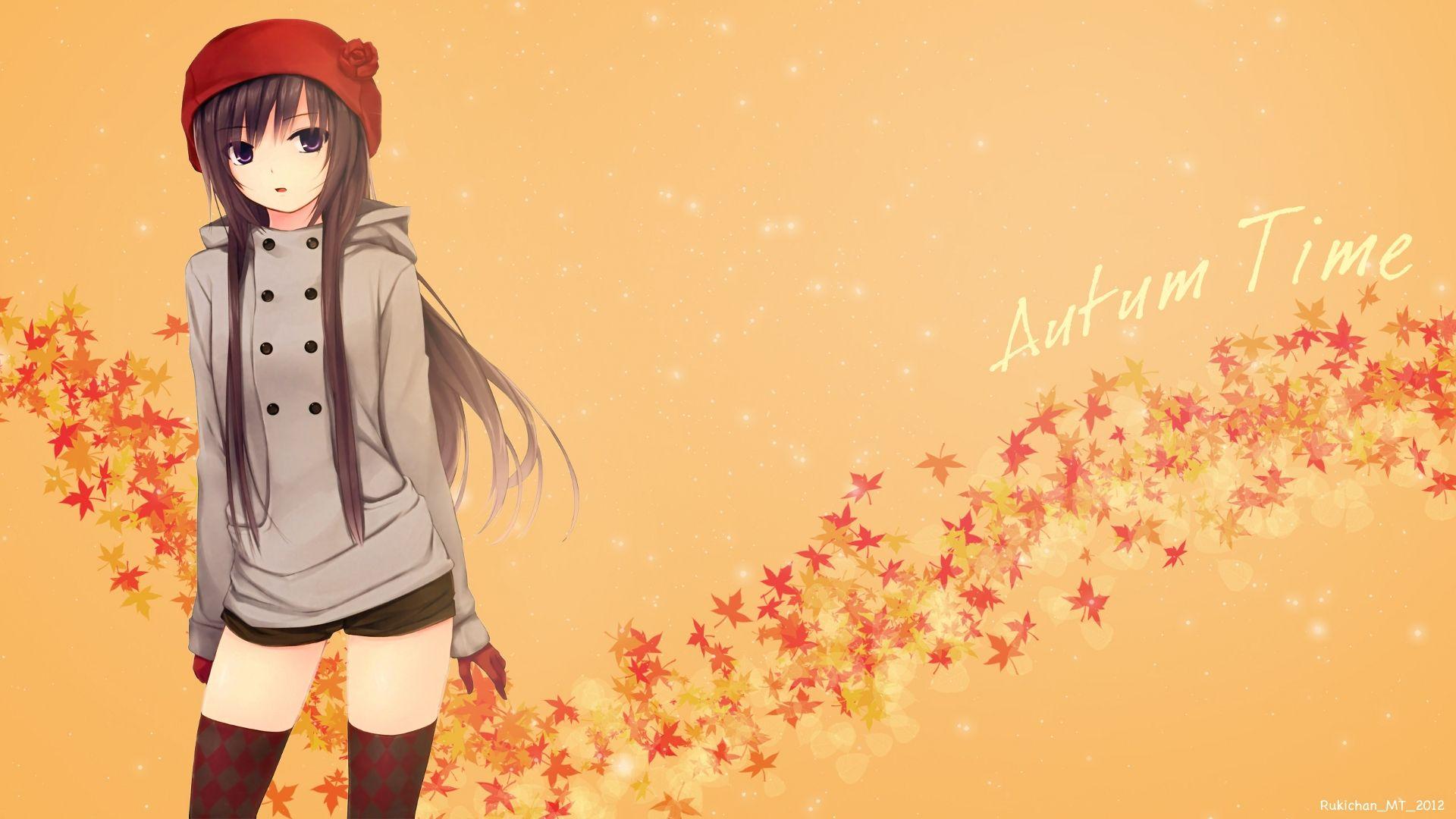 Autumn Leaf Water Ripple Anime 4K Wallpaper iPhone HD Phone 6640f
