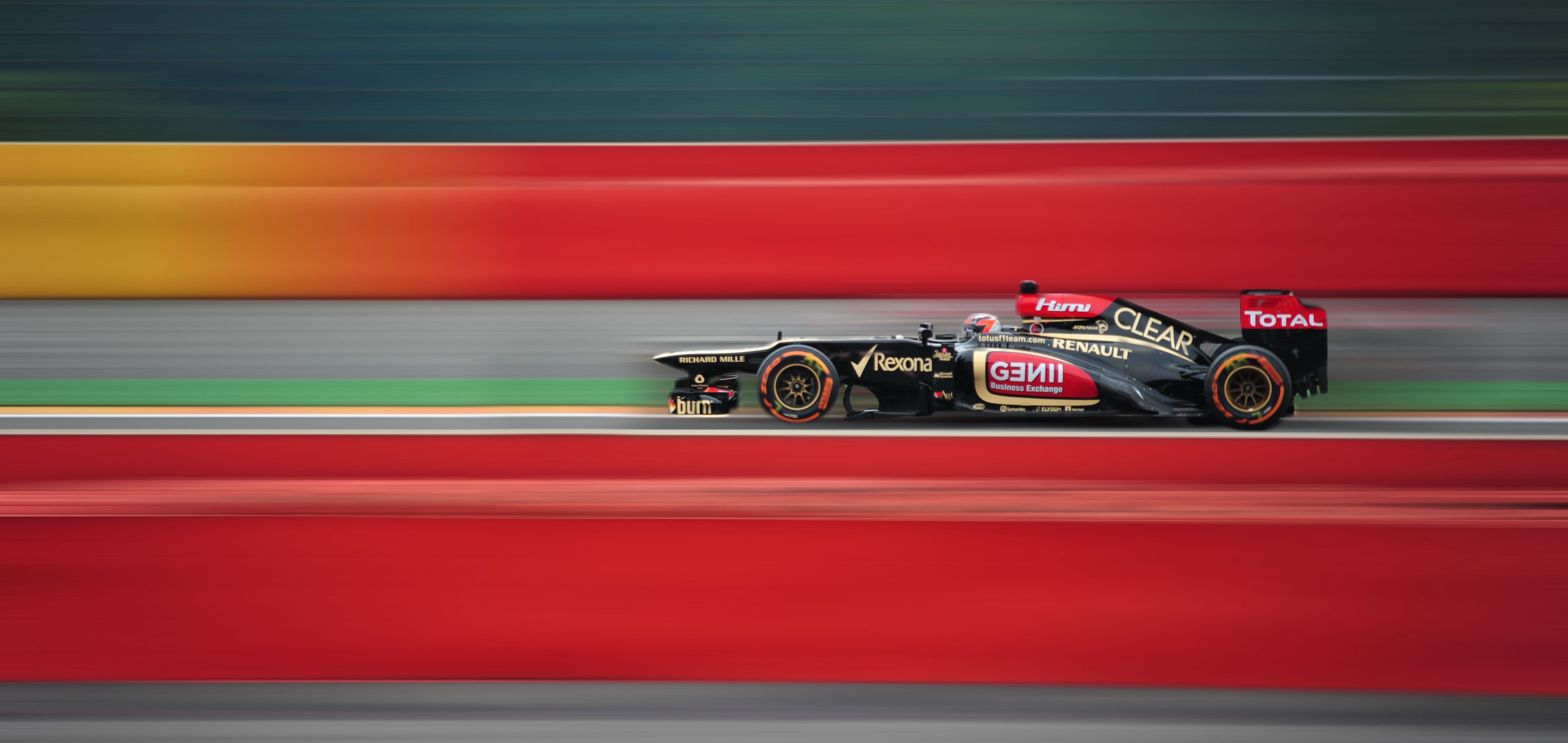 4255x2017 F1 Poster Wallpaper