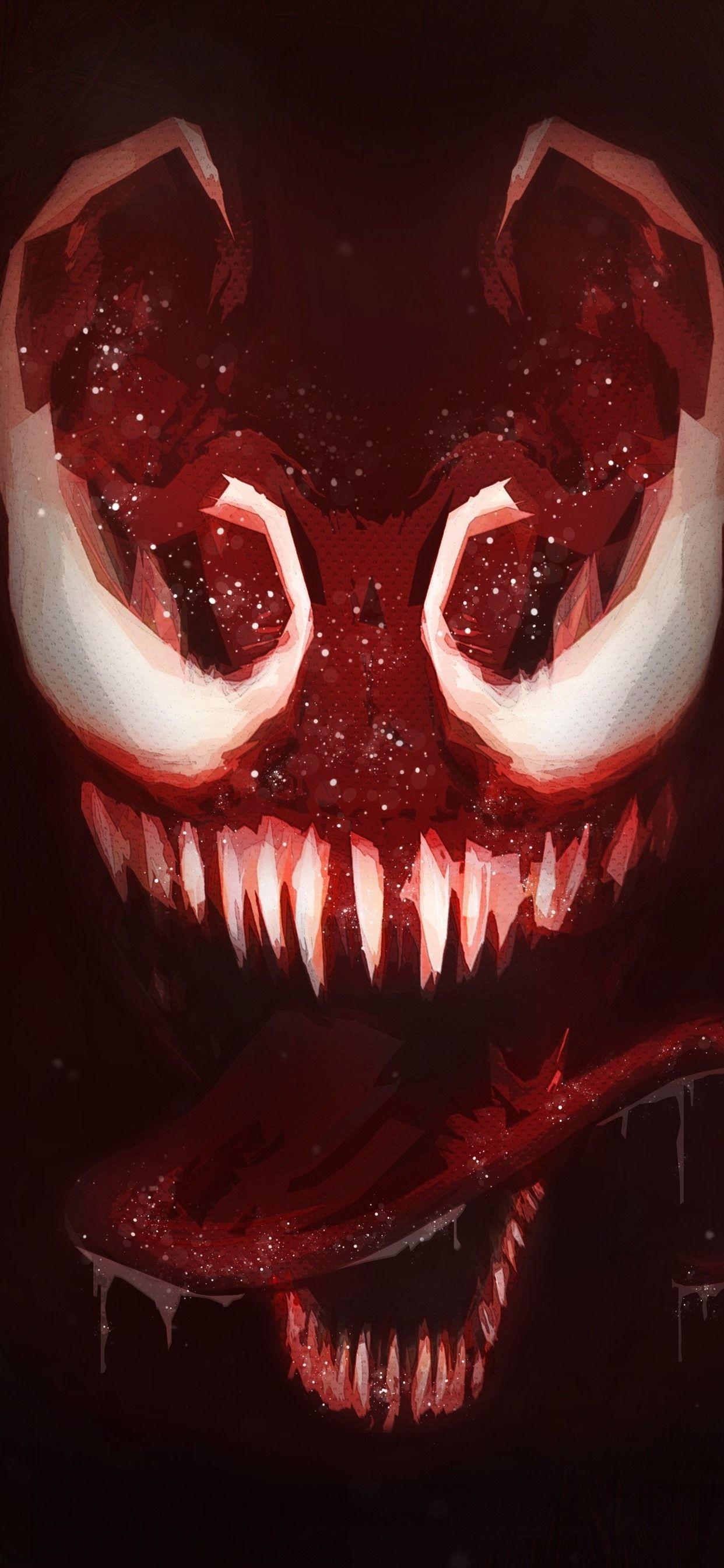 1242x2688 iPhone Wallpaper Venom, Teeth, Horror, Art Picture