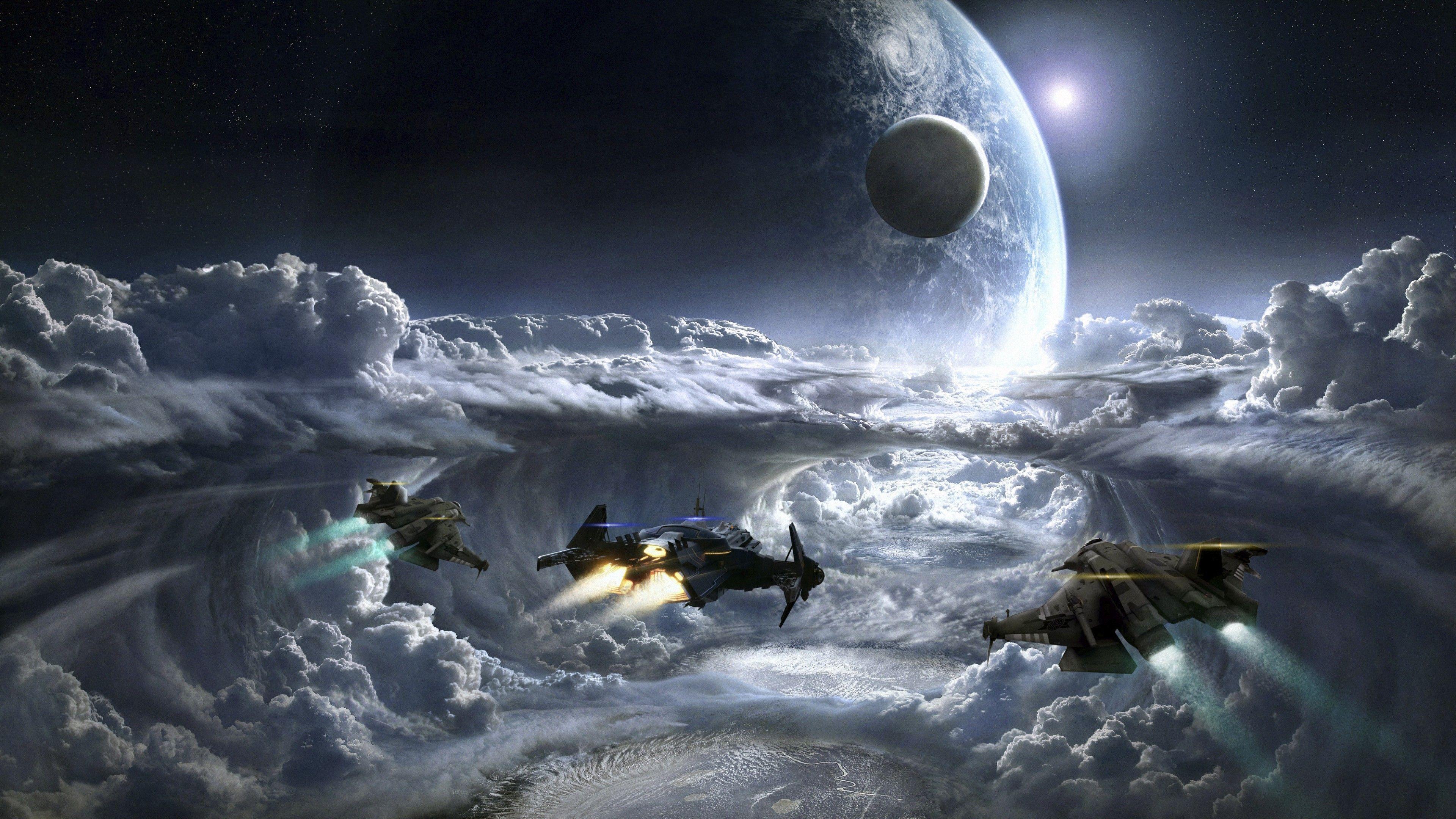 3840x2160 Wallpaper Space exploration, Spaceflight, Space Travel, Planets
