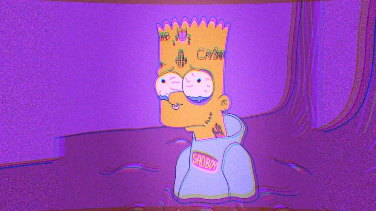 Hình nền 1280x720 Simpsons Sad