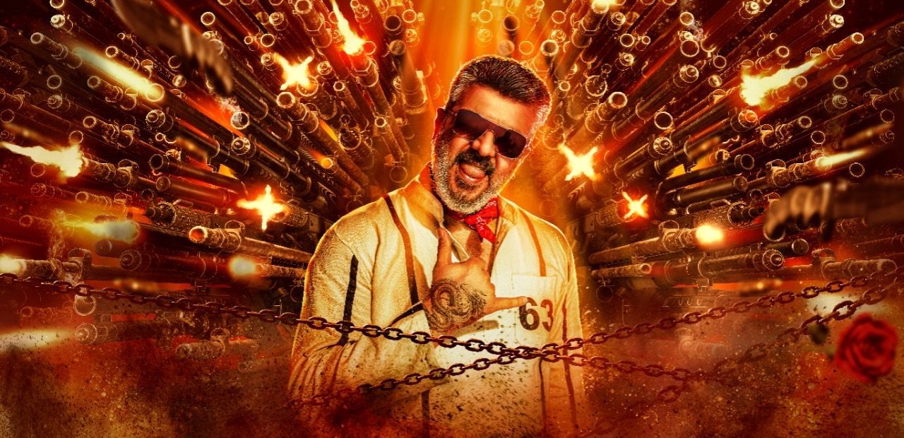 1280x620 Ajith Kumar, Adhik Ravichandran, Mythri Movie Makers Crazy Entertainer, Telugu Tamil Bilingual Movie 'Good Bad Ugly' Electrifying Second Look Released