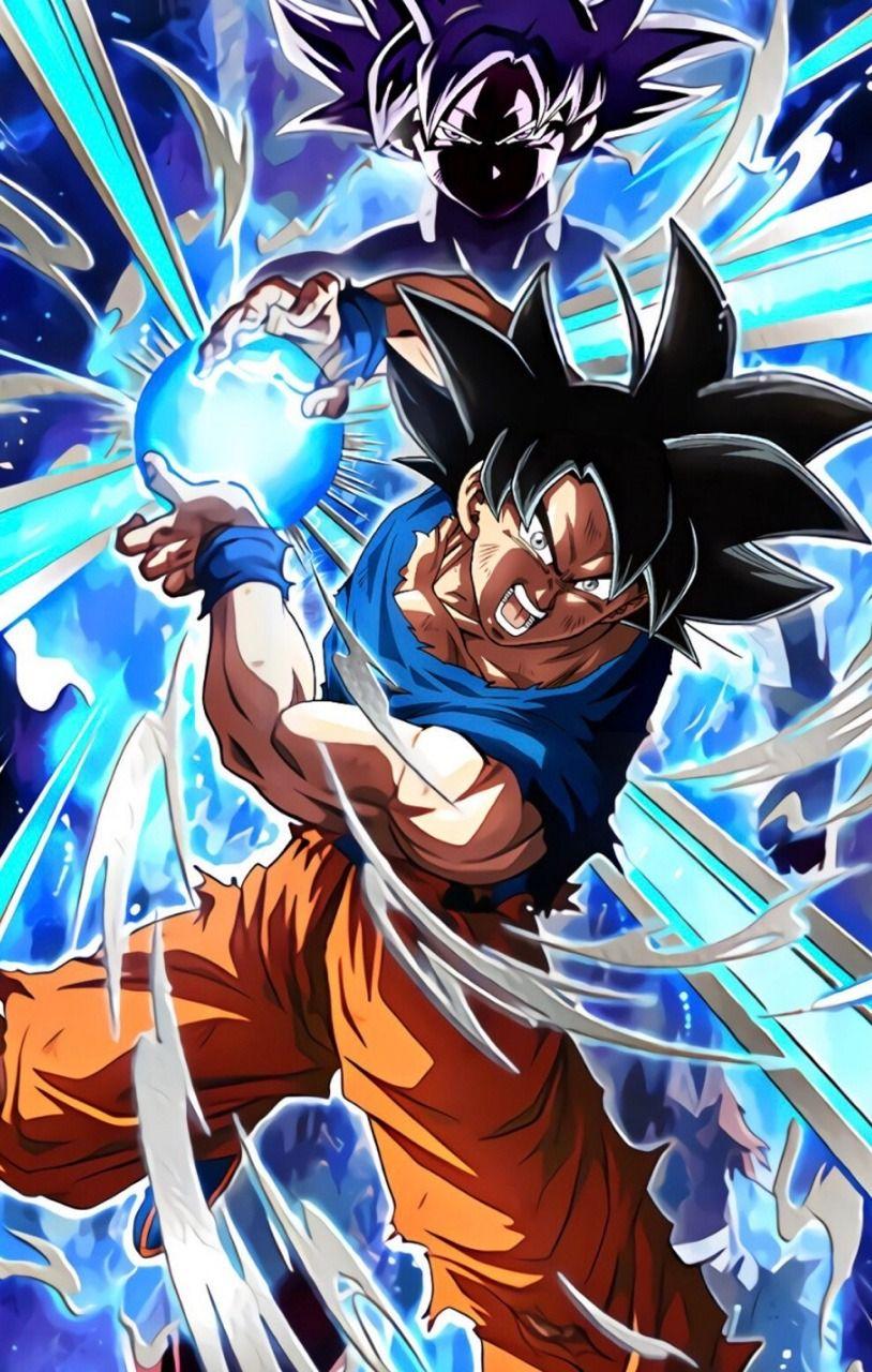 814x1280 Dragon Ball Super Goku Dokkan Battle Wallpaper Instinct
