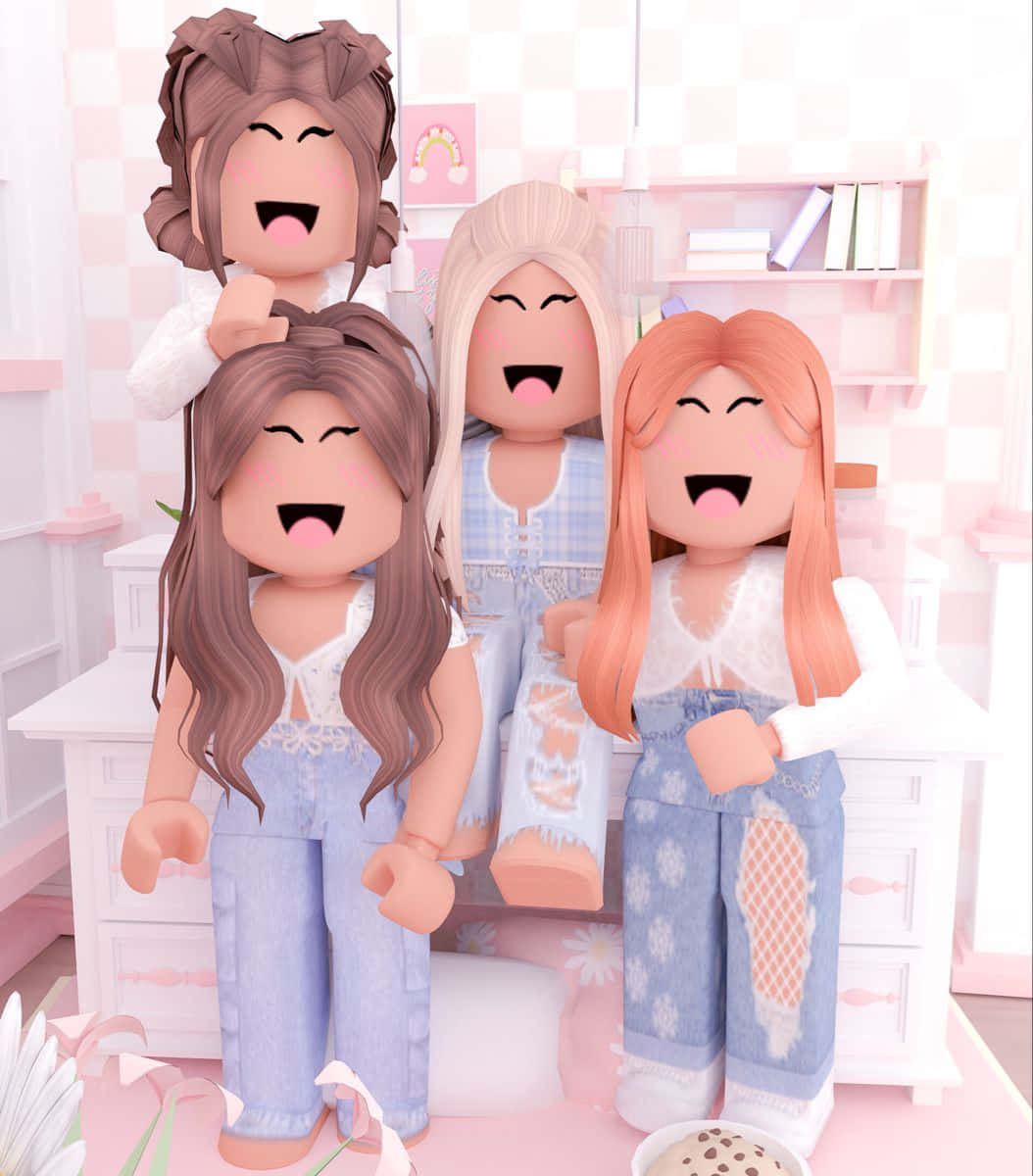 1054x1200 Roblox BFF Girls Wallpaper