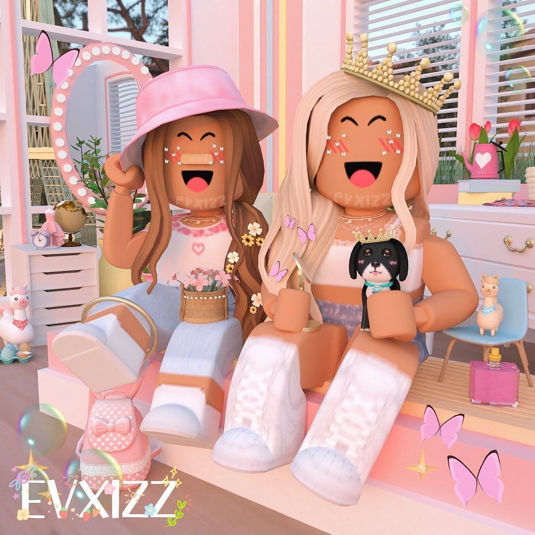 1080x1080 Roblox Girls BFF Wallpaper