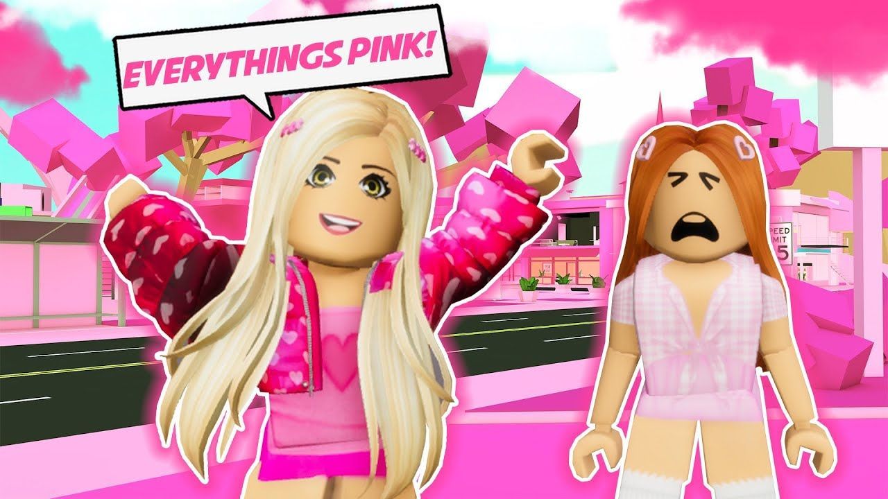 1280x720 EVERYTHING IS PINK FOR 24 HOURS IN ROBLOX!