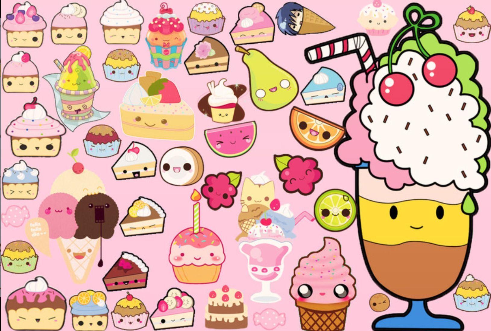 Cute Kawaii Food Wallpapers - Top Free Cute Kawaii Food Backgrounds -  WallpaperAccess