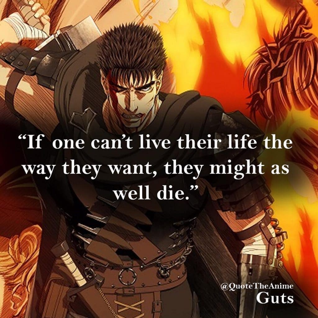 1024x1024 Powerful Berserk Quotes (HQ Image + Wallpaper)