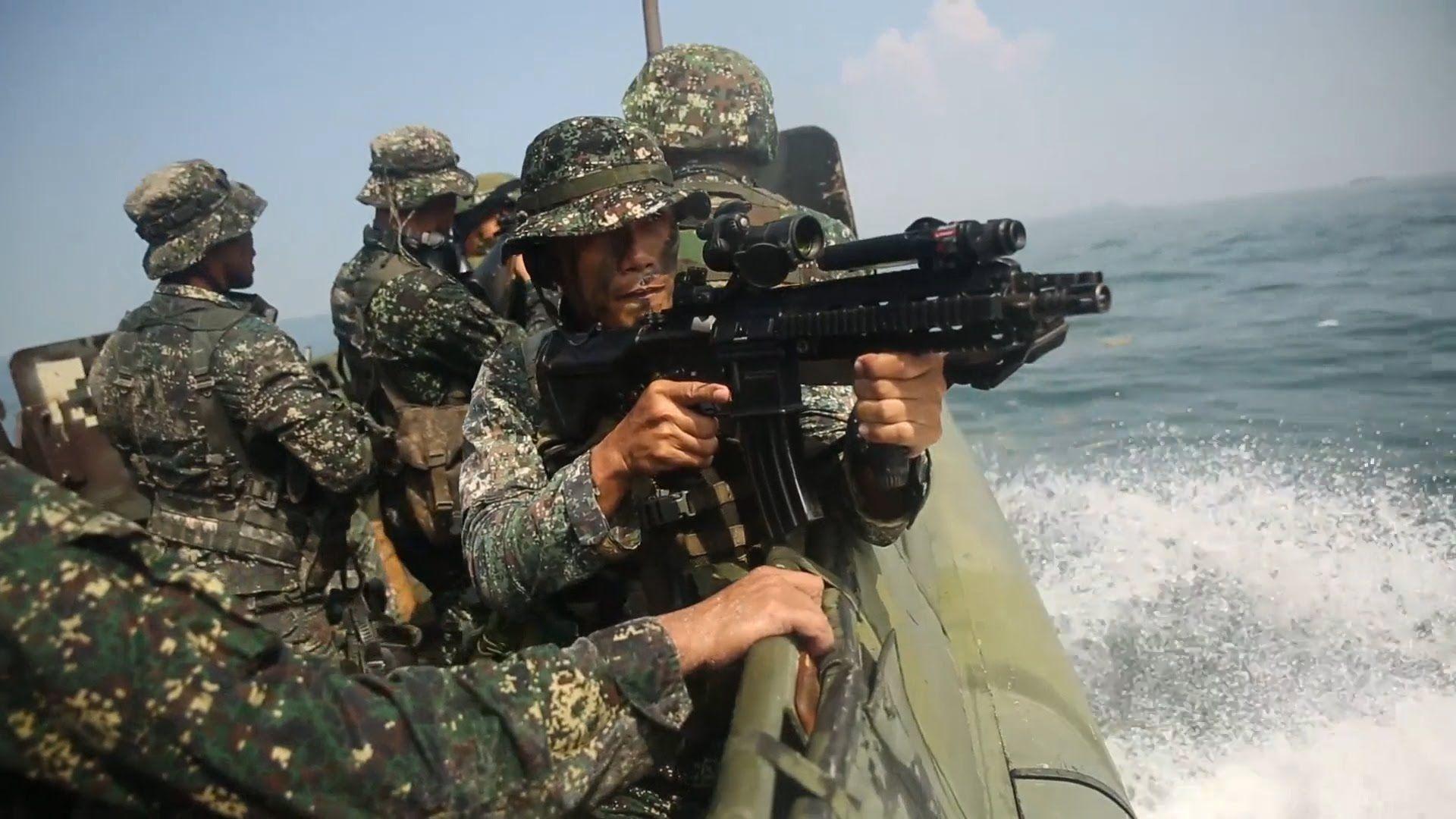 1920x1080 Philippine Recon Marines And US Marines Execute Live Fire Amphibious