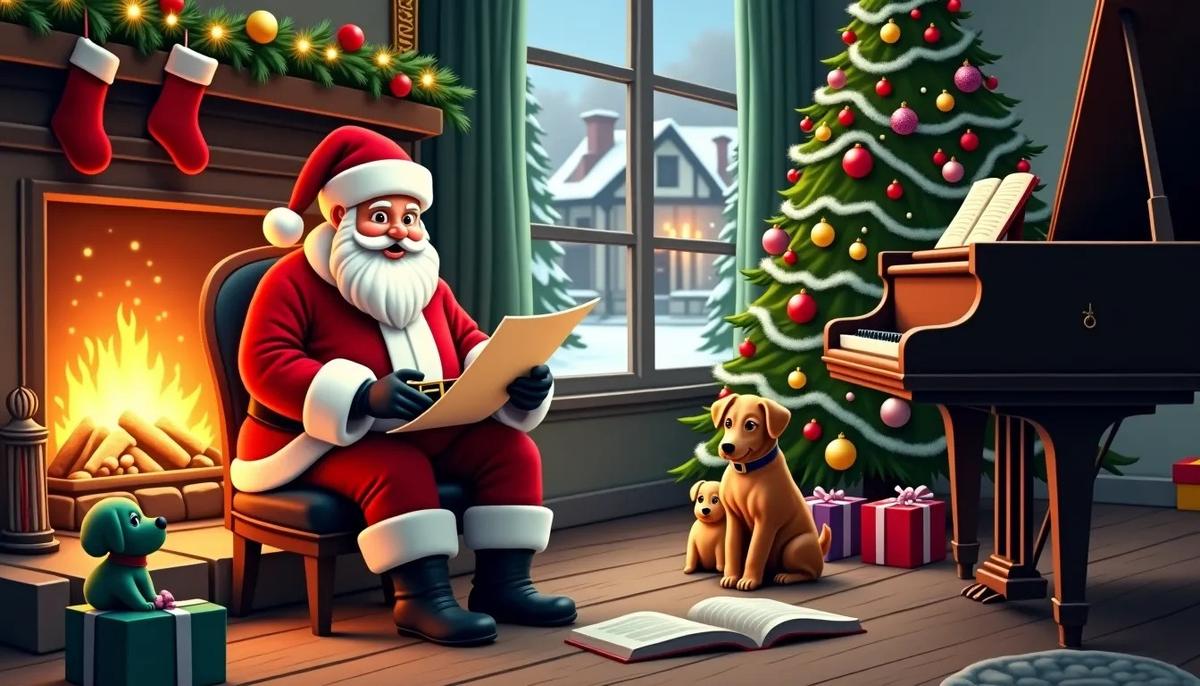 1200x686 Cartoon Santa Claus Image. Free AI Generated Art