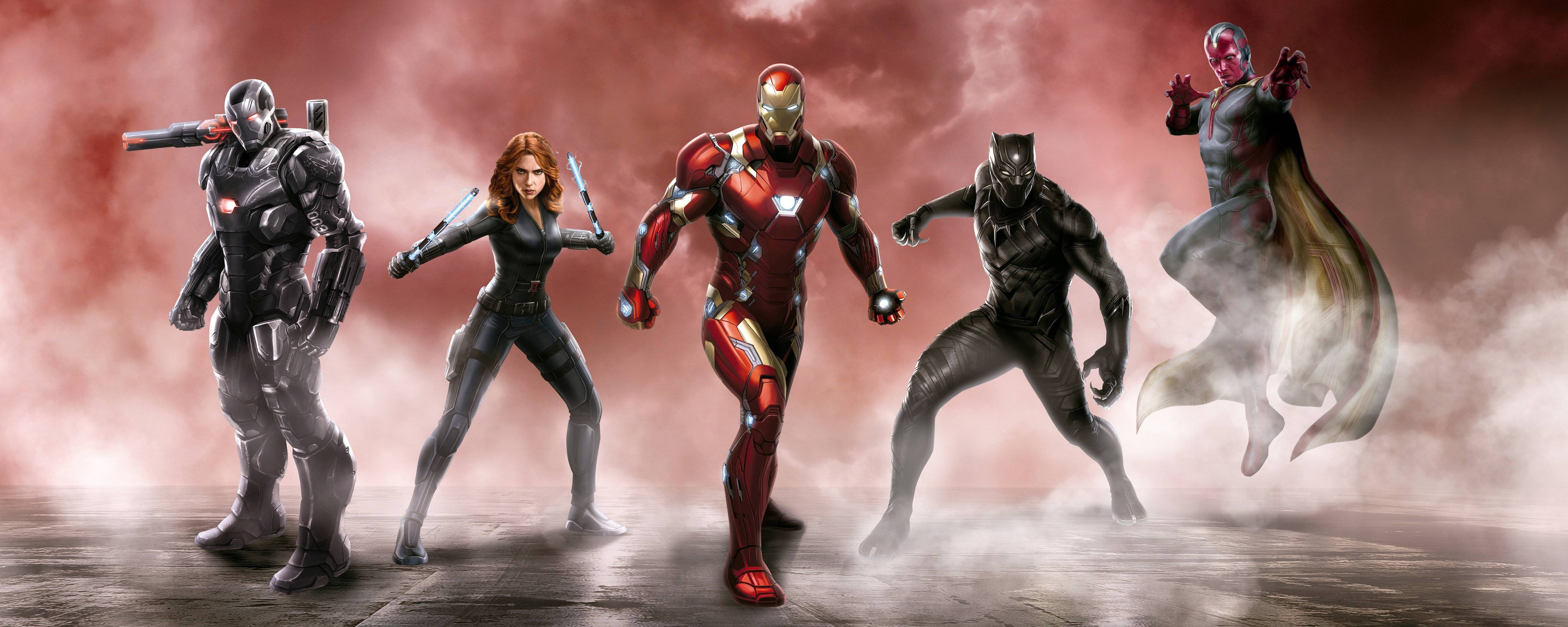 5120x2048 Dual monitor Captain America wallpaper, HD background