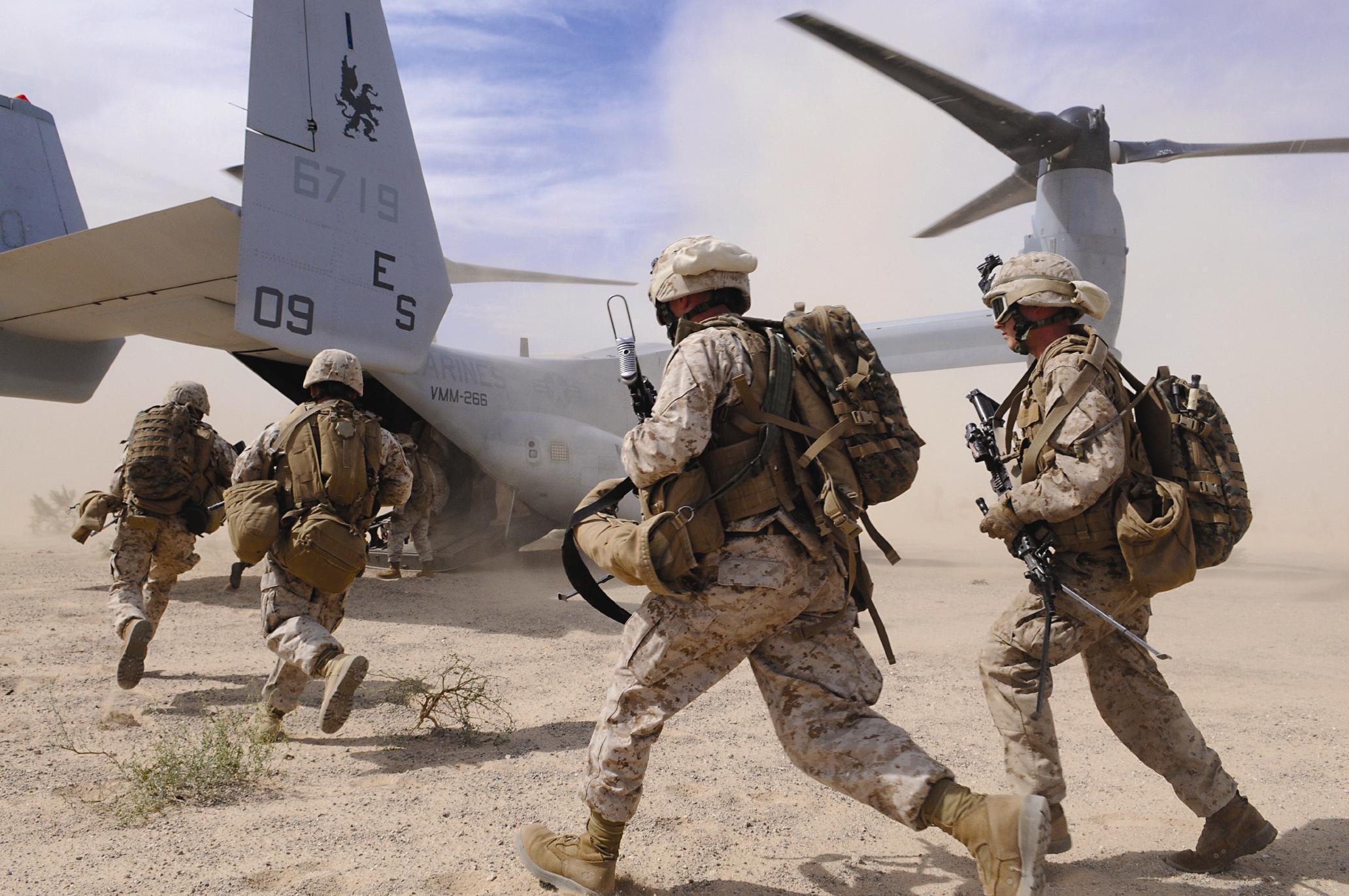 2064x1371 US Marines Prep For Martial Law
