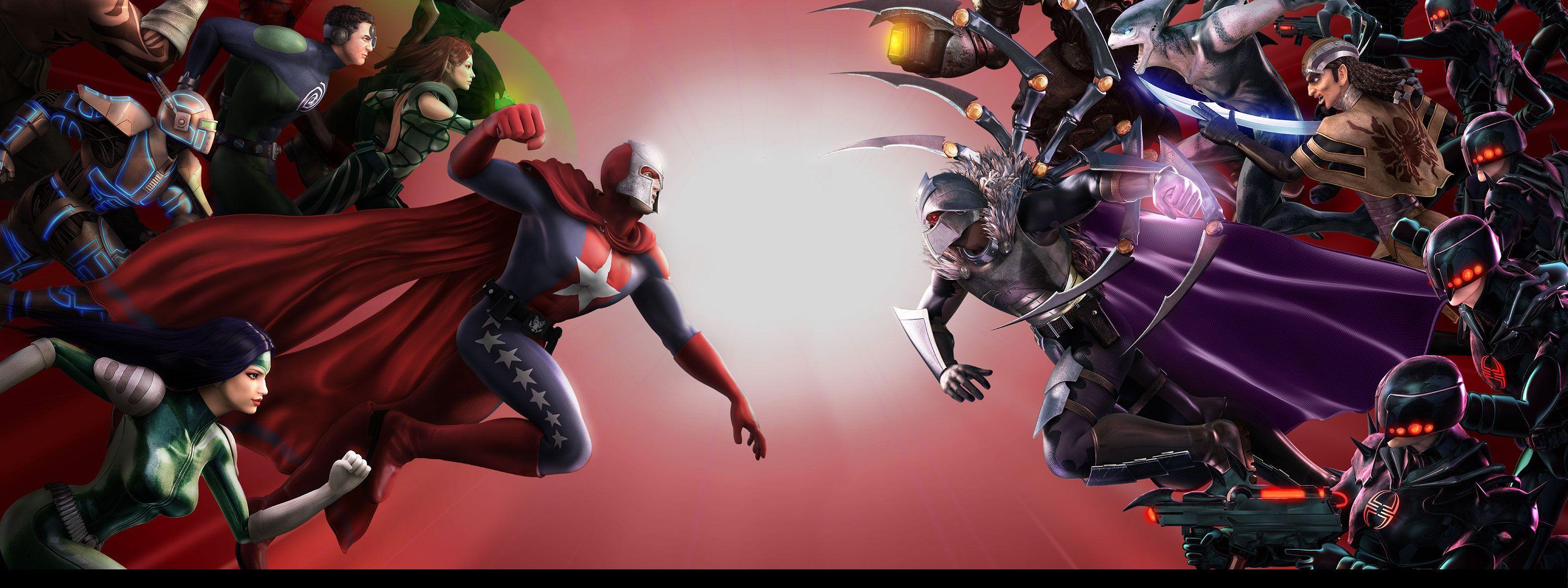 3200x1200 City Of Heroes HD Wallpaper