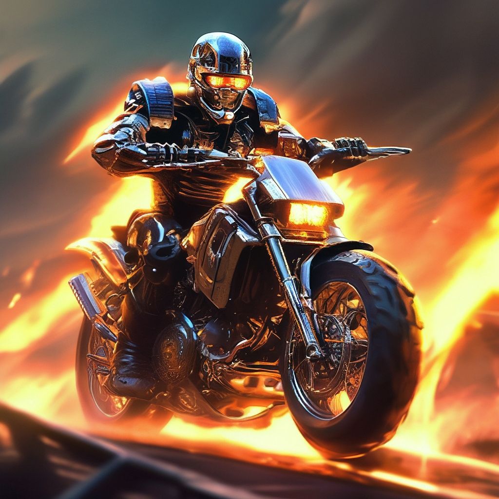 1024x1024 Terminator T 1000 Rides A Motorcycle
