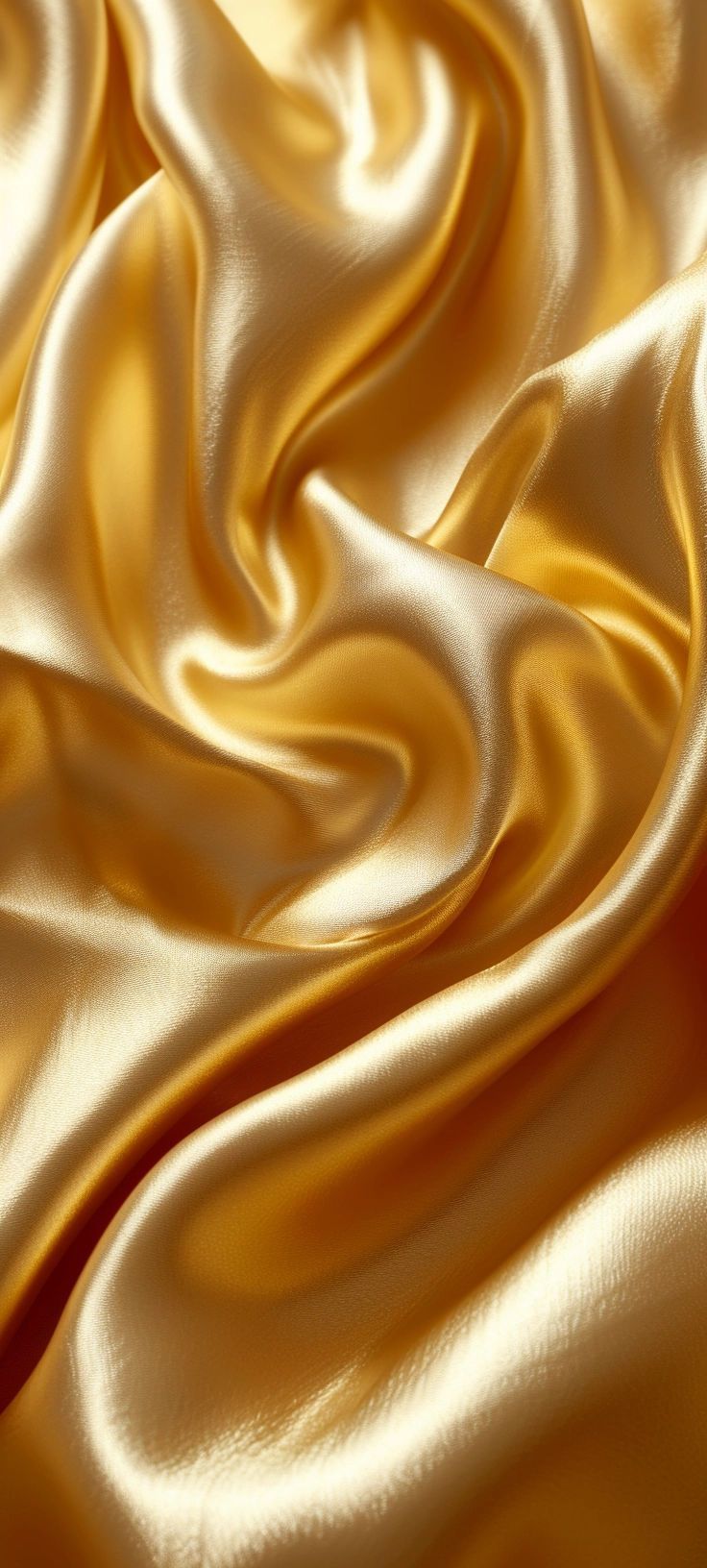 736x1632 Golden Satin Fabric Texture Wallpaper