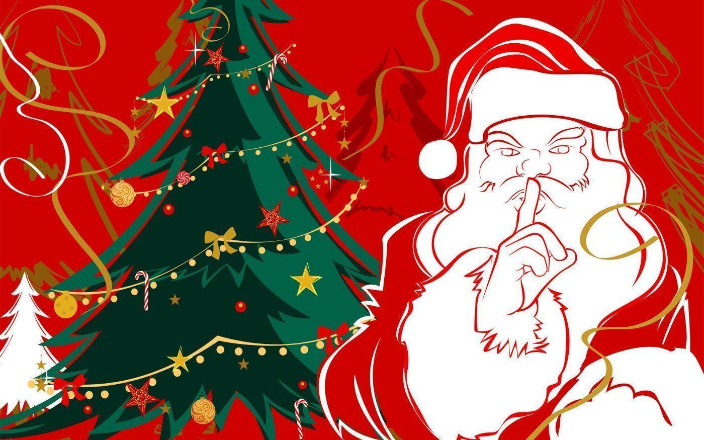 1400x875 Secret Santa Prints by Sina Irani. Buy Posters, Frames, Canvas & Digital Art Prints. Small, Compact, Medium and Large Variants
