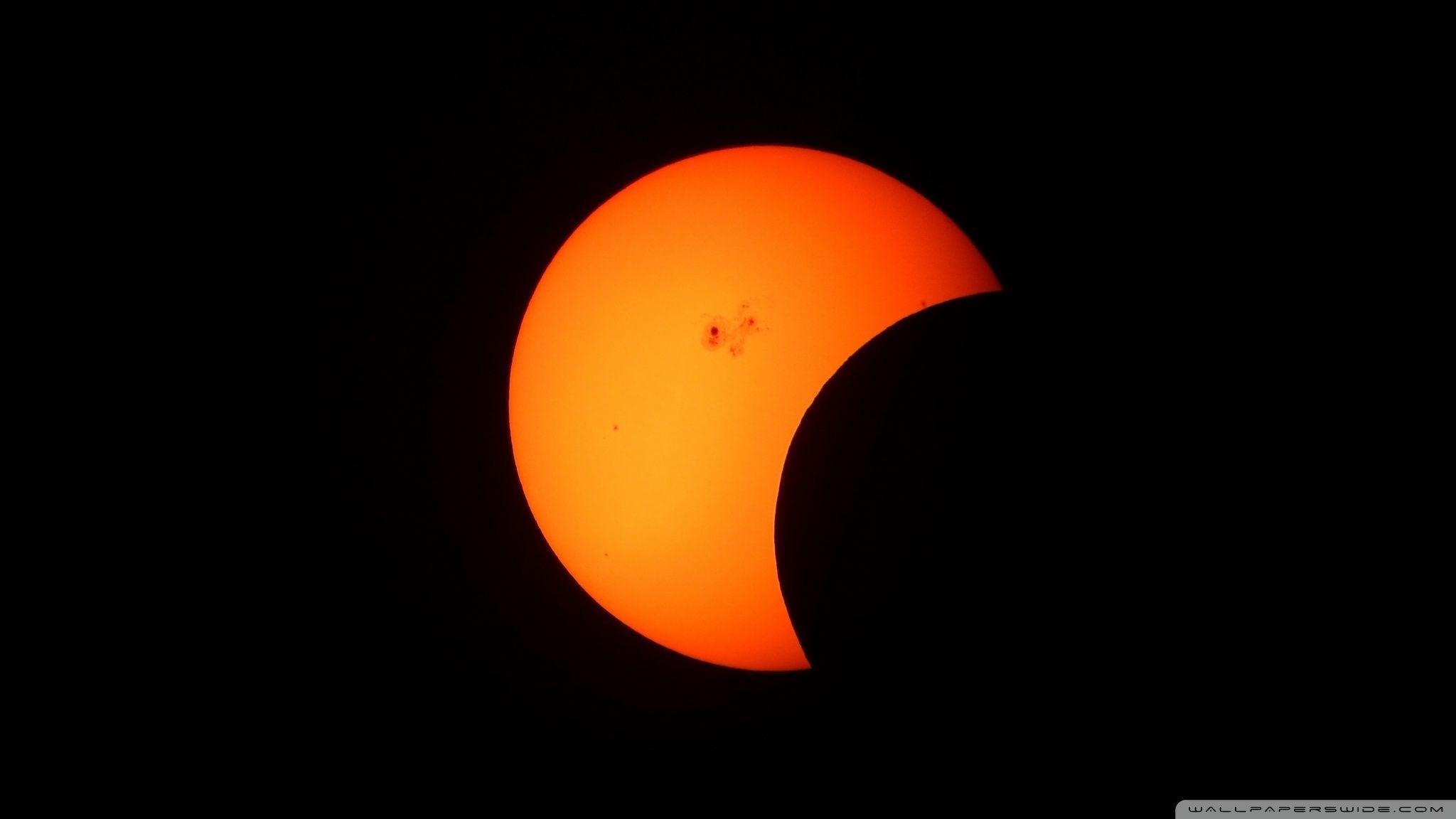 2048x1152 Partial Solar Eclipse ❤ 4K HD Desktop Wallpaper for 4K Ultra HD TV