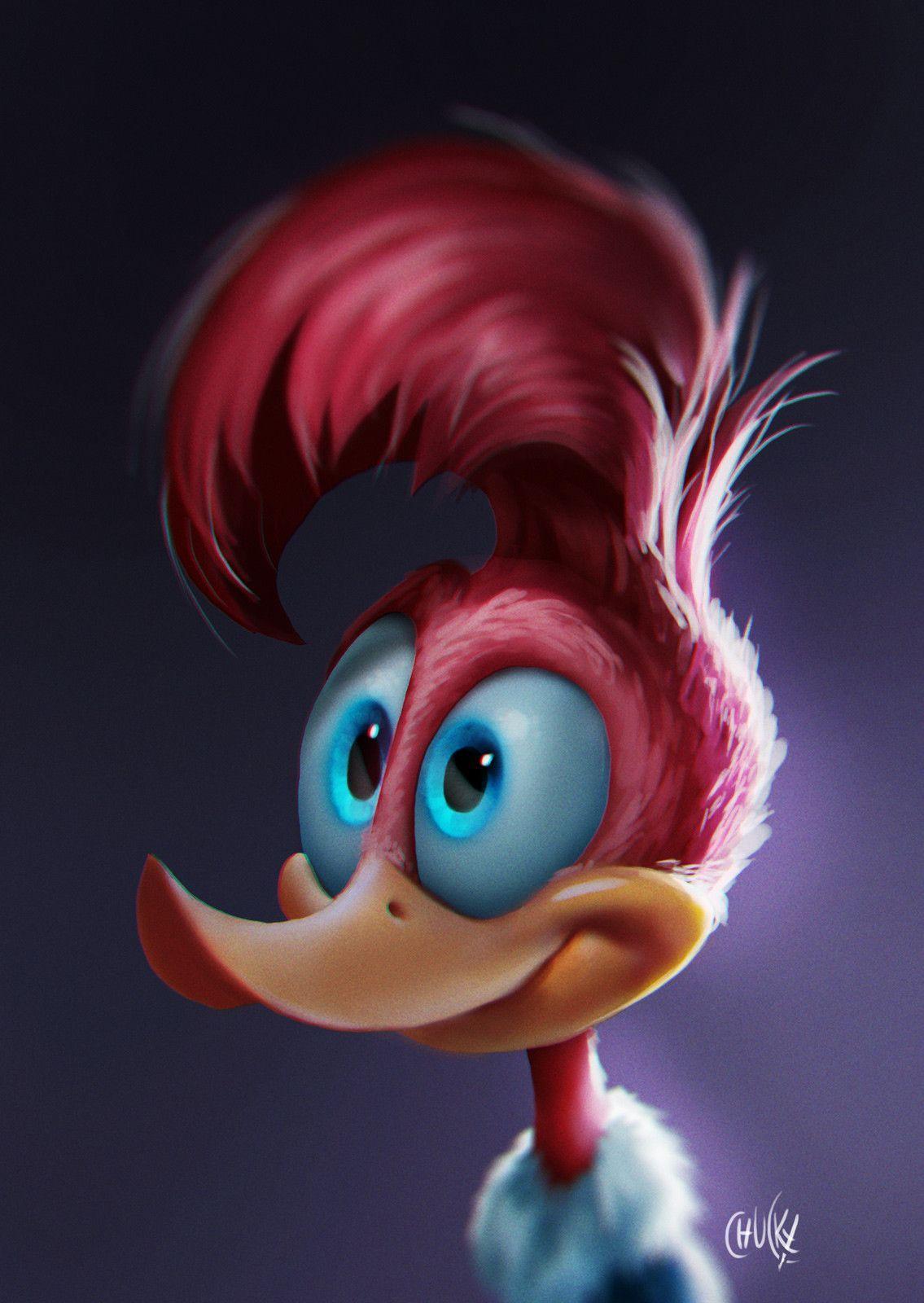 1135x1600 woody woodpecker speedpaint study