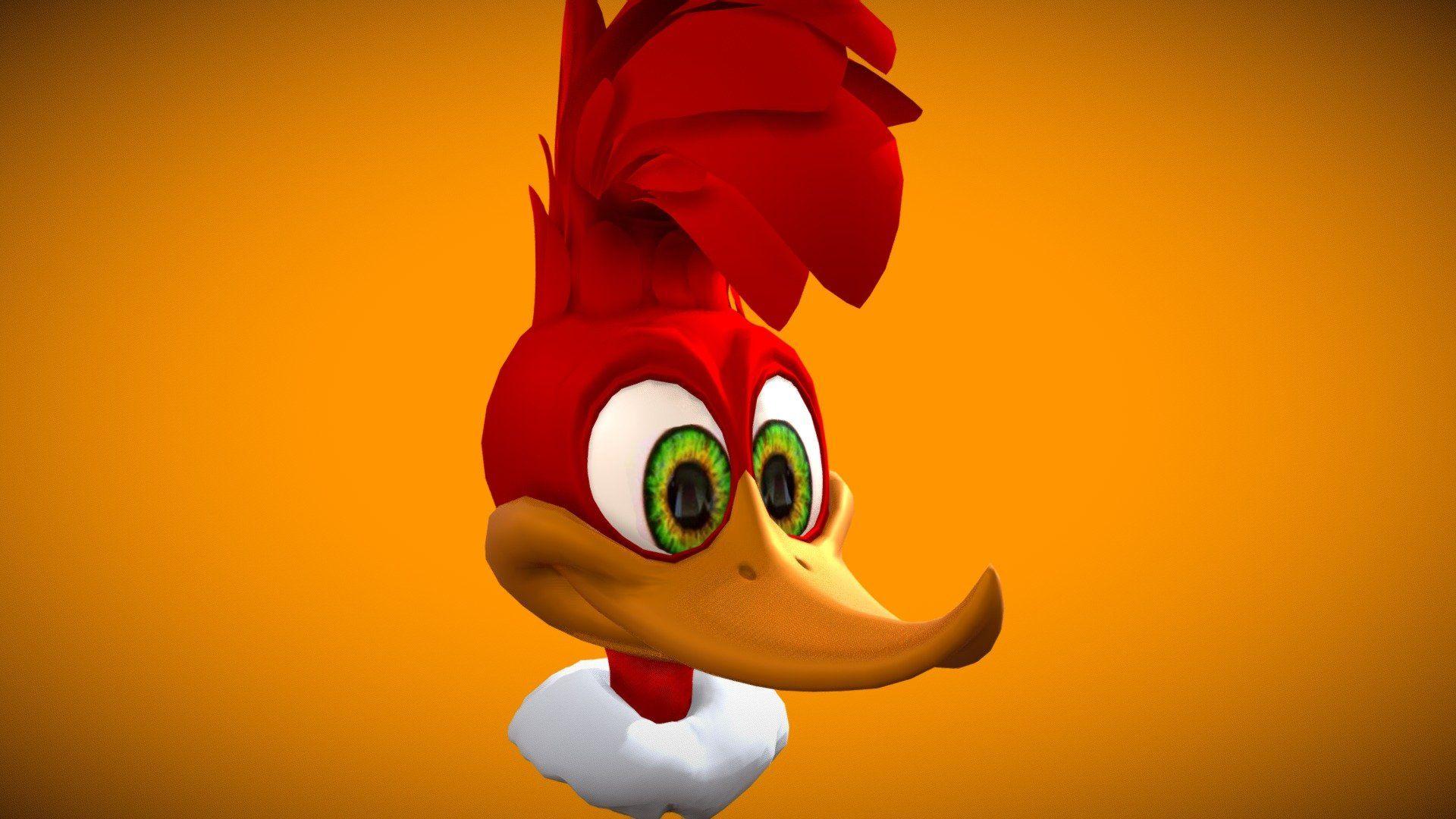 1920x1080 3D Model By Thiago Coser Woodpecker 3D Model, HD