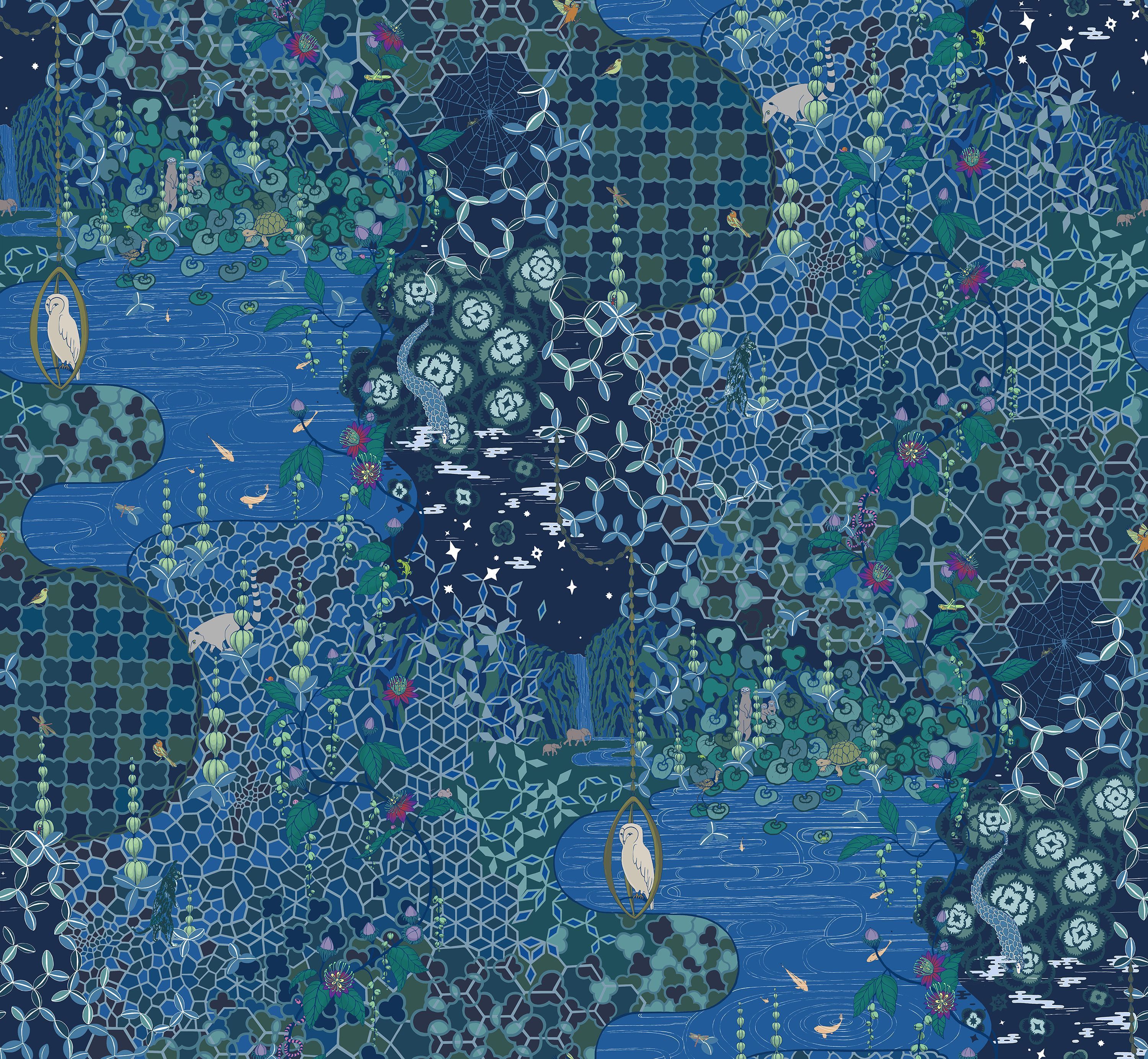 3000x2767 David Wiseman. Midnight in the Meadow Wallpaper