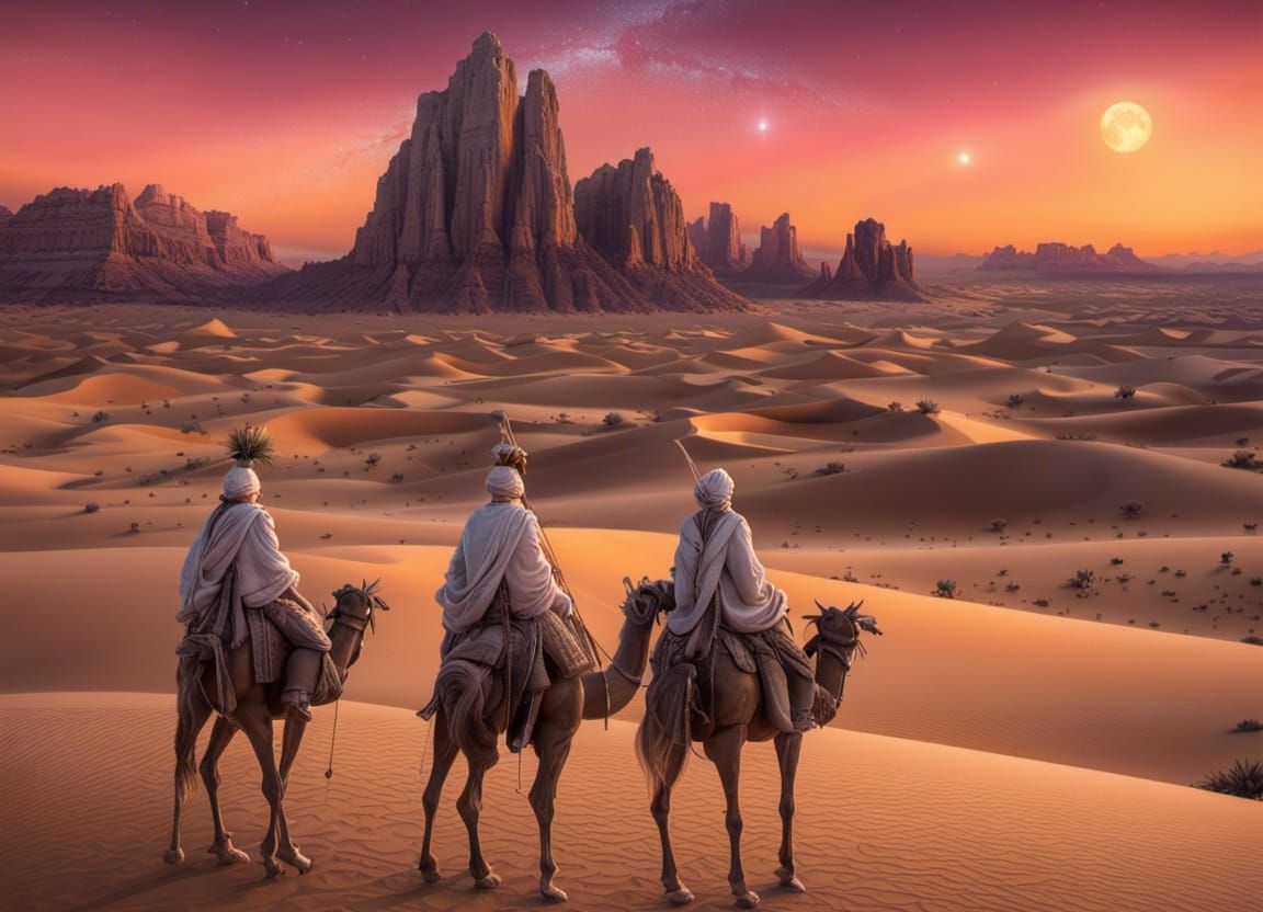 1152x832 Three wise men Wise Men Follow Comet