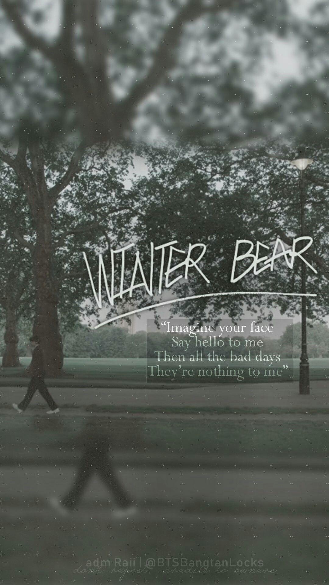 1080x1920 Winter Bear #V #winterbear #TAEHYUNG