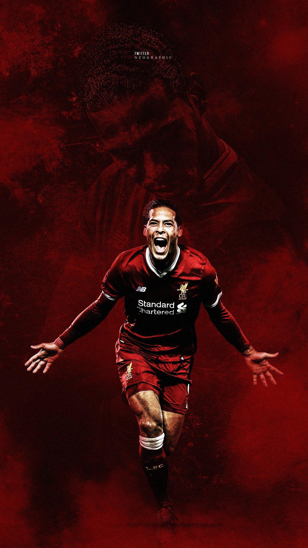 1080x1920 Virgil van Dijk HD Mobile Wallpaper at Liverpool FC