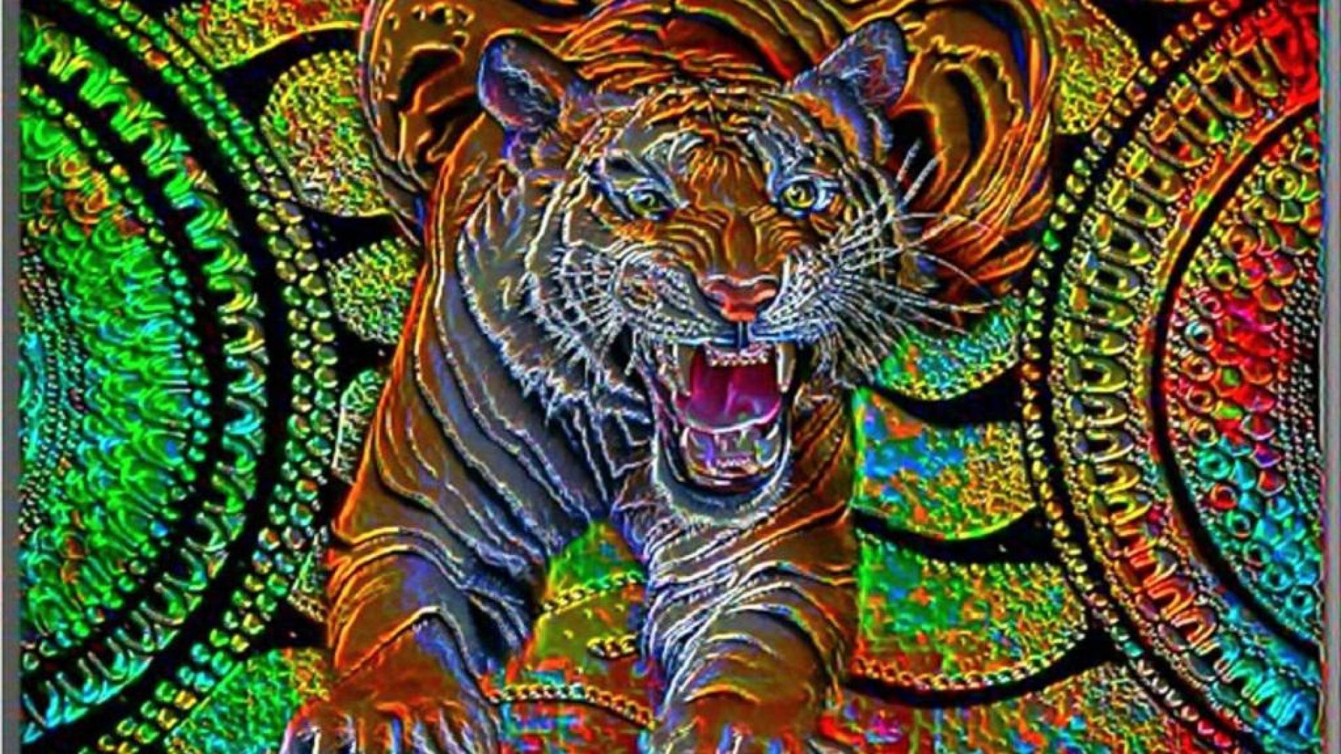 1920x1080 HD Abstract Tiger 4k Picture