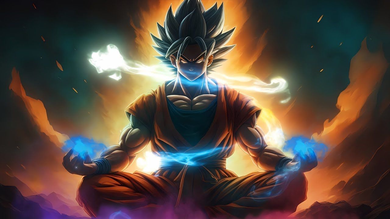 1280x720 Go Super Saiyan with Goku. Epic Dragon Ball Z Meditation and Focus Ambience