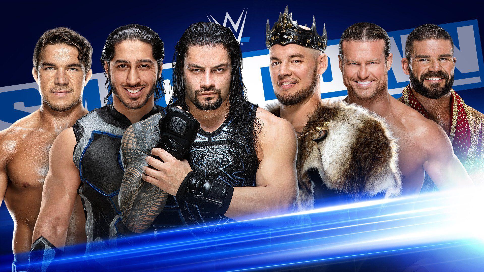 1920x1080 Roman Reigns, Mustafa Ali & Shorty G battle King Corbin, Dolph