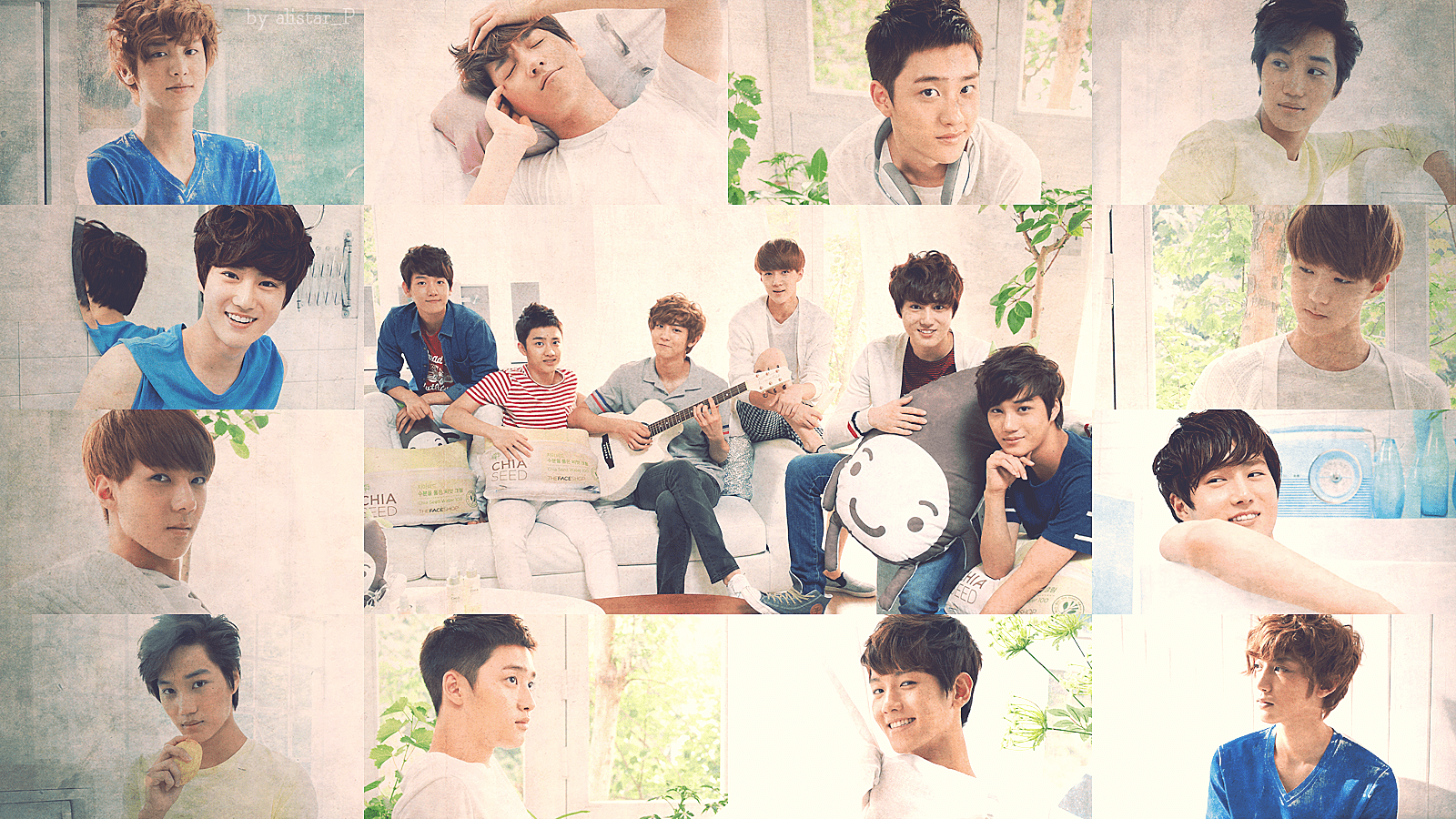 1600x900 EXO Desktop Wallpaper