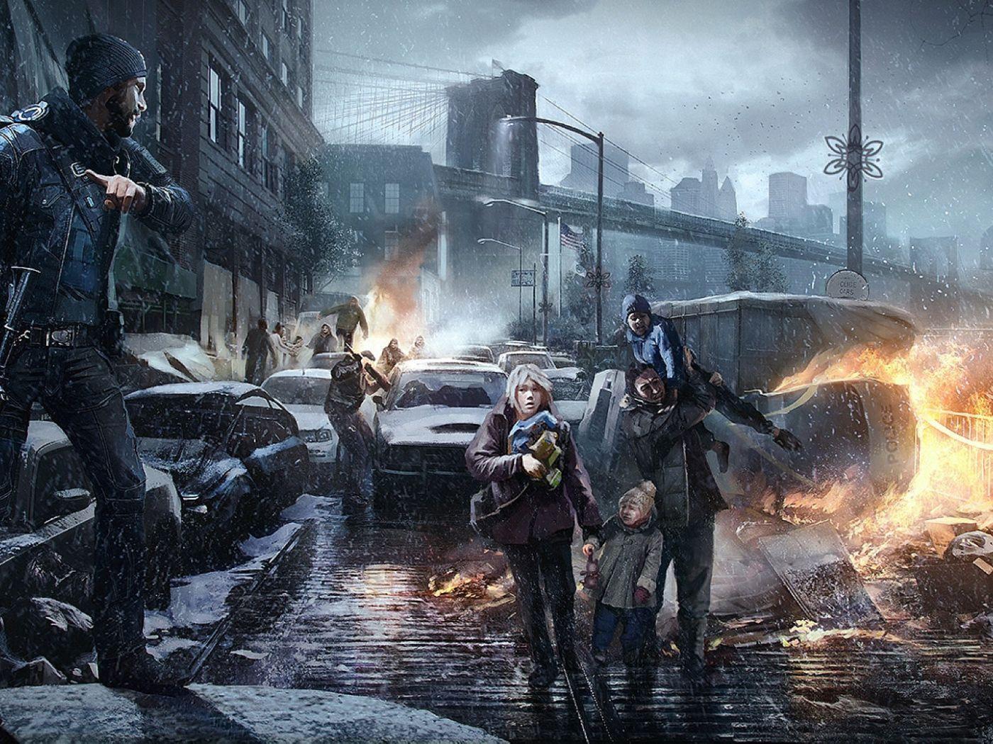 1400x1050 Tom Clancy's The division: saving civilians Desktop wallpaper