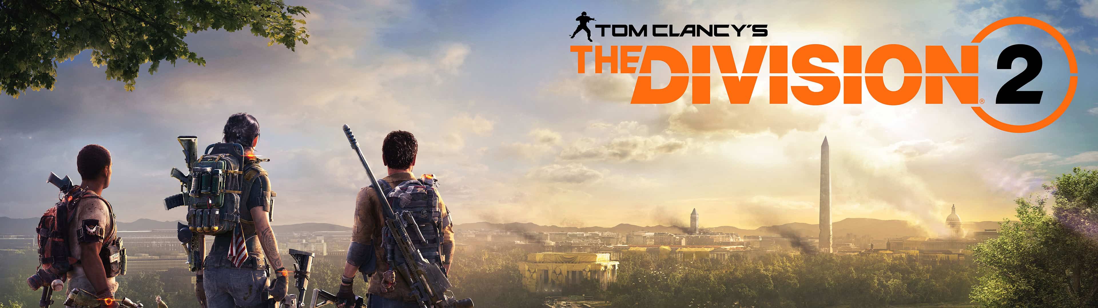 3840x1080 Tom Clancy The Division 2 Poster Dual Monitor Wallpaper