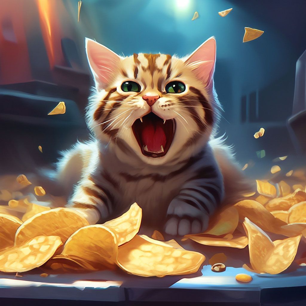 Cat Eating Chips Wallpapers Top Free Cat Eating Chips Backgrounds 