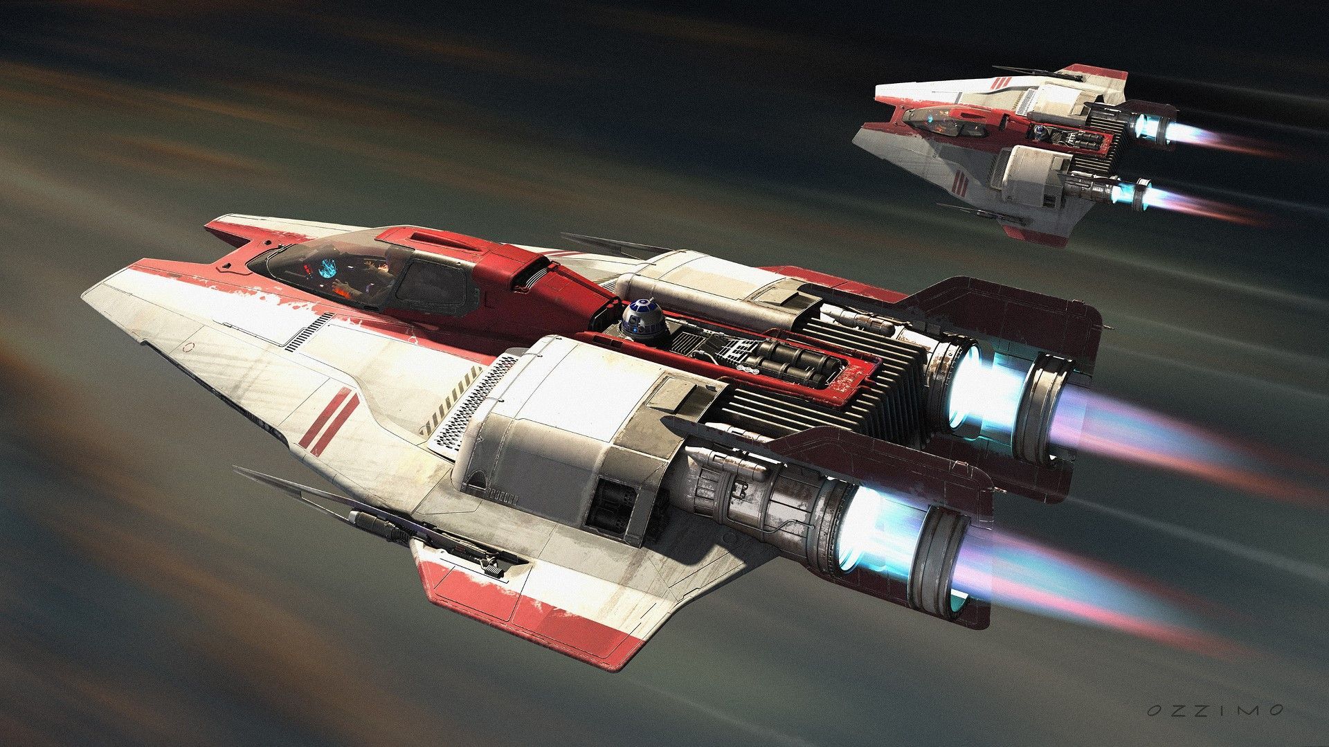 1920x1079 Science Fiction, A Wing, Digital Art, Vehicle, Star Wars, HD Wallpaper