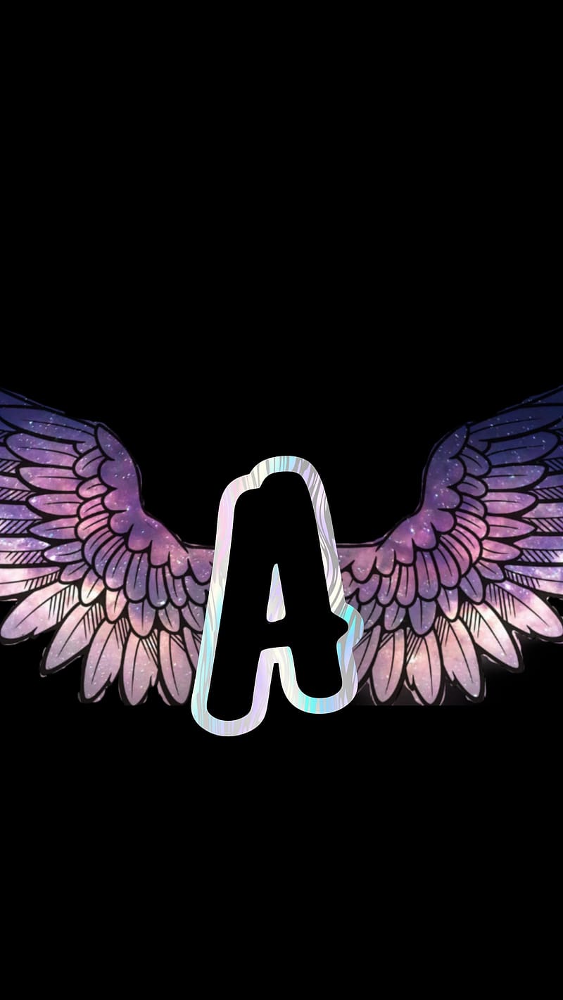 800x1422 A Name Wala, A name se, a wings, letter a, HD phone wallpaper